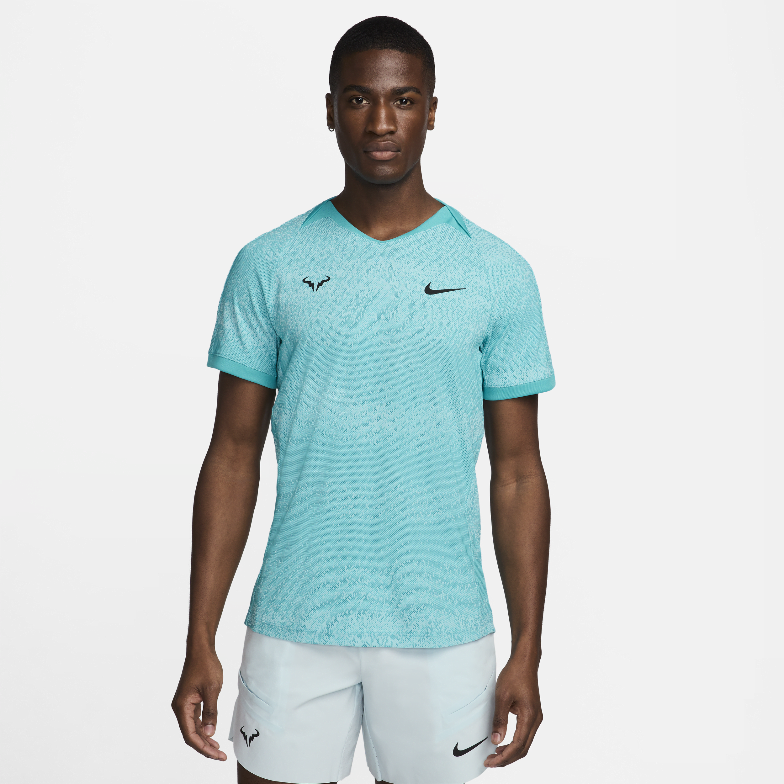 Shop Nike Men's Rafa Dri-fit Adv Short-sleeve Tennis Top In Green