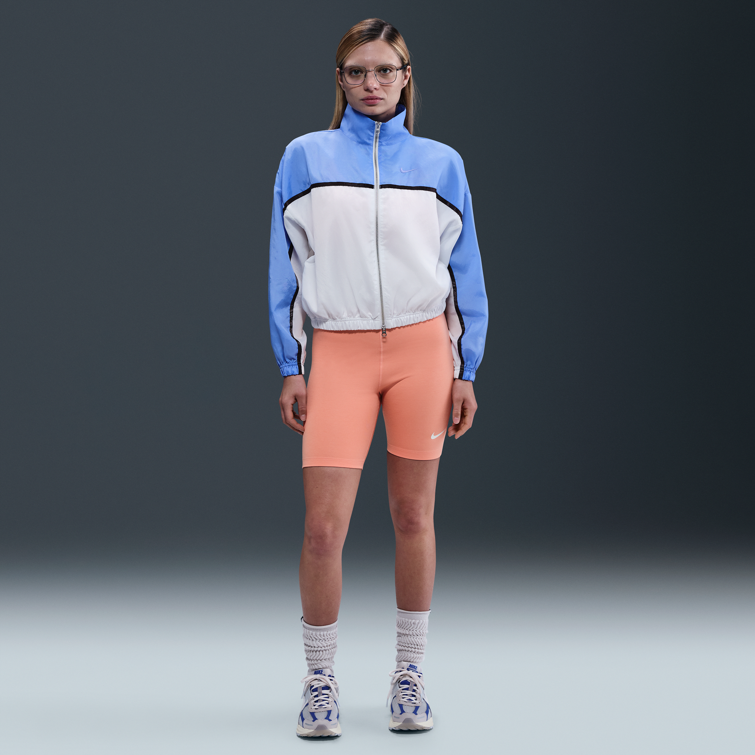 Nike Women's Sportswear Classic High-waisted 8" Biker Shorts In Orange