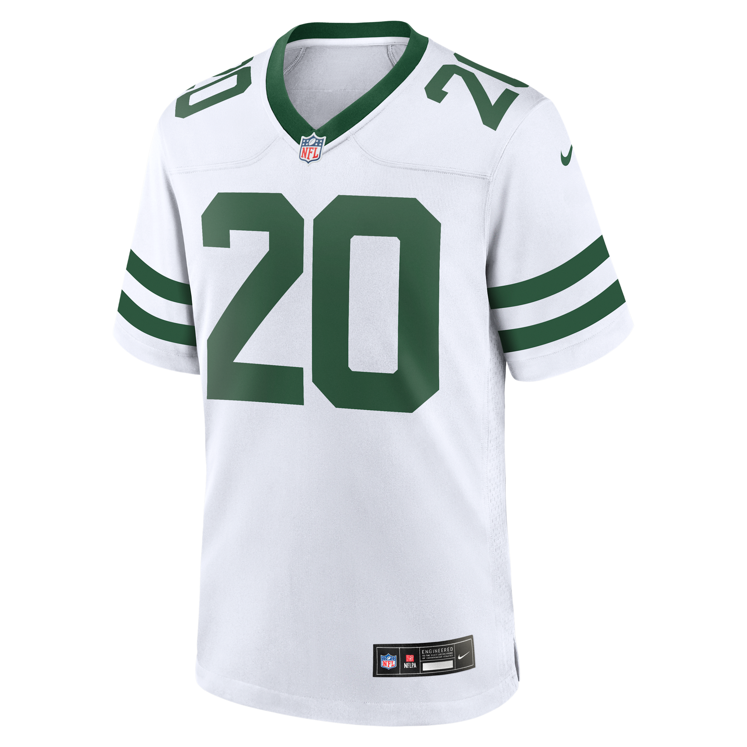 Breece Hall New York Jets Nike Men's NFL Game Football Jersey in White | 67NM0AUO72F-GT9