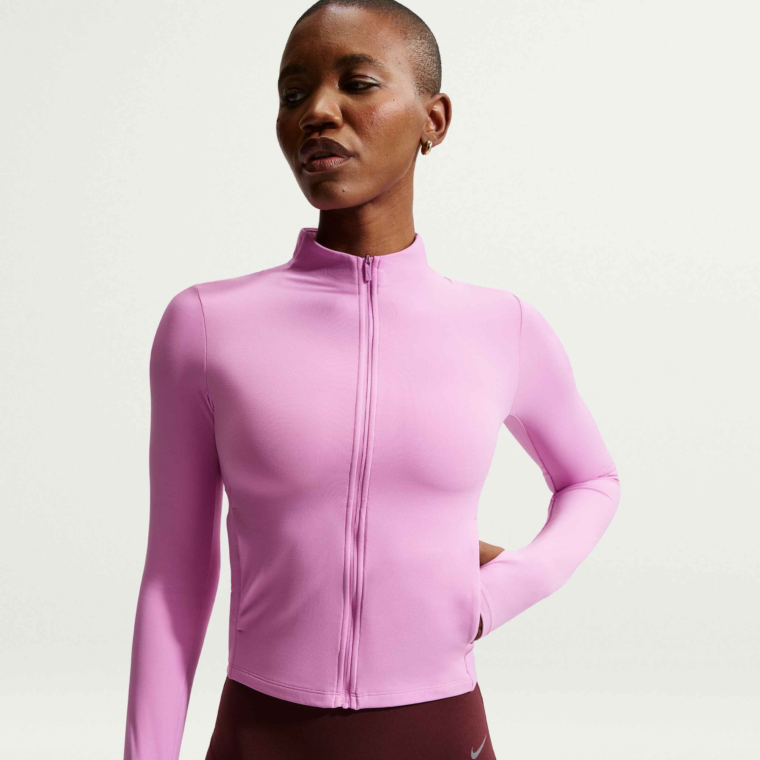 Nike Women's Zenvy Dri-FIT Full-Zip Jacket in Purple | II3927-503