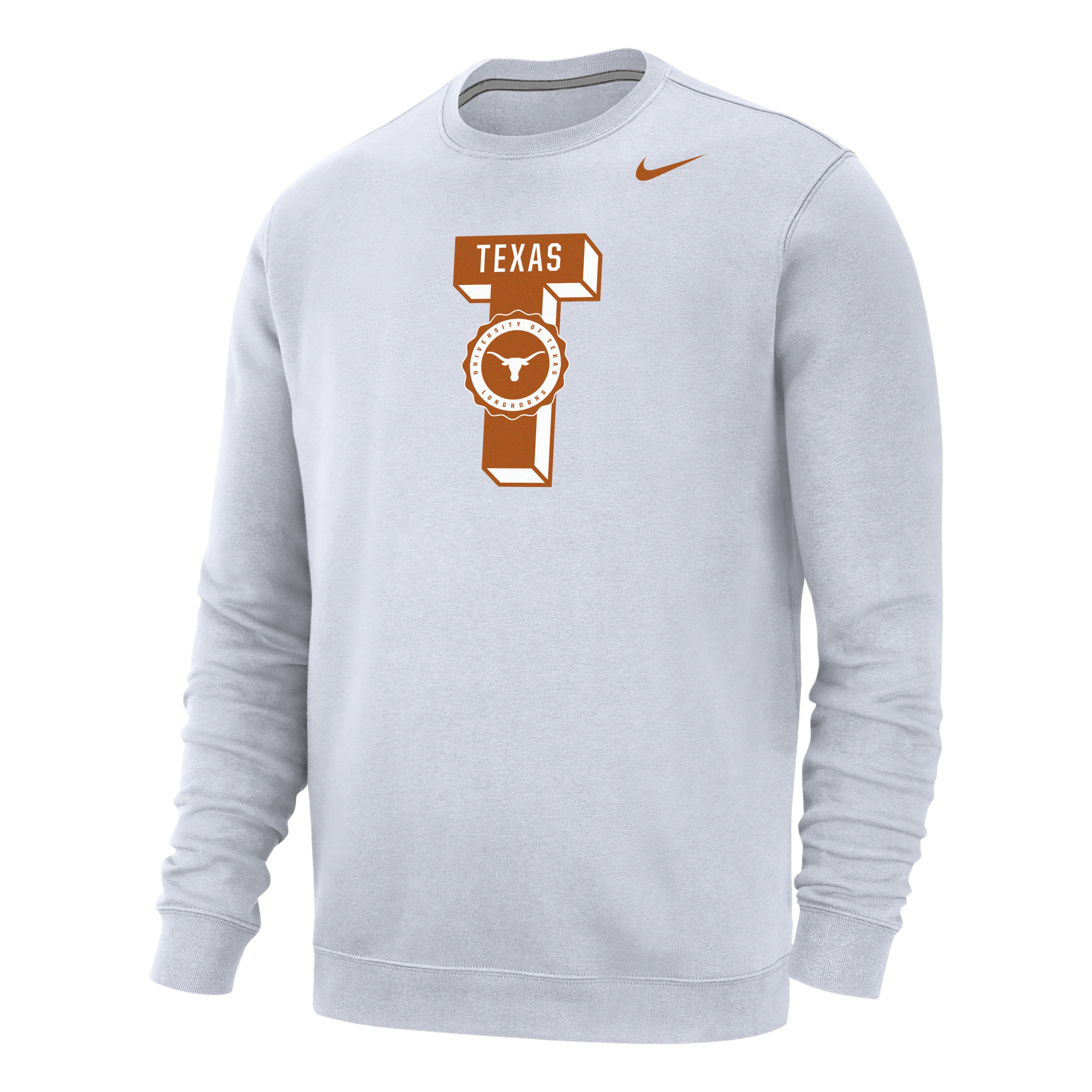 Nike Texas Club Fleece  Men's College Sweatshirt In White