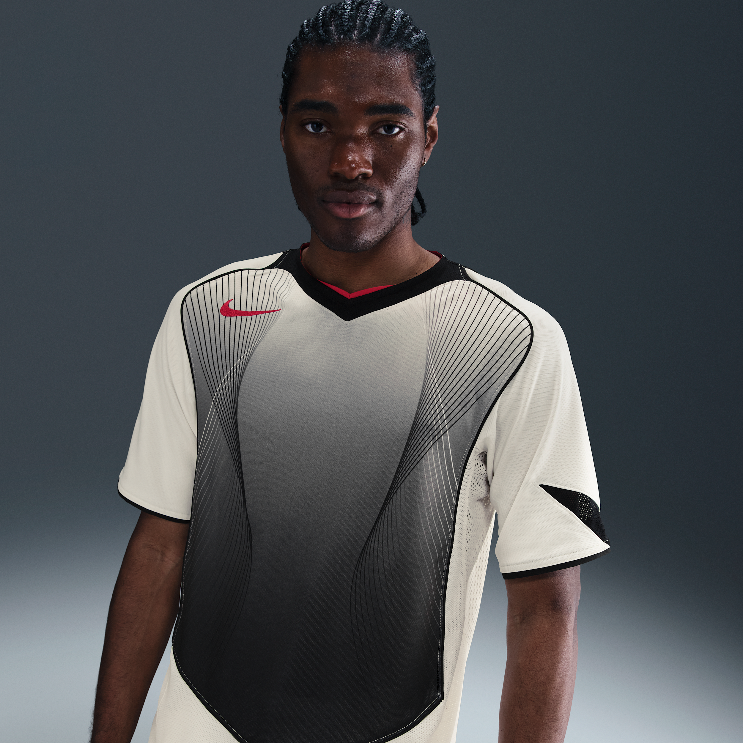 Nike Men's Total 90 Dri-fit Short-sleeve Soccer Jersey In White