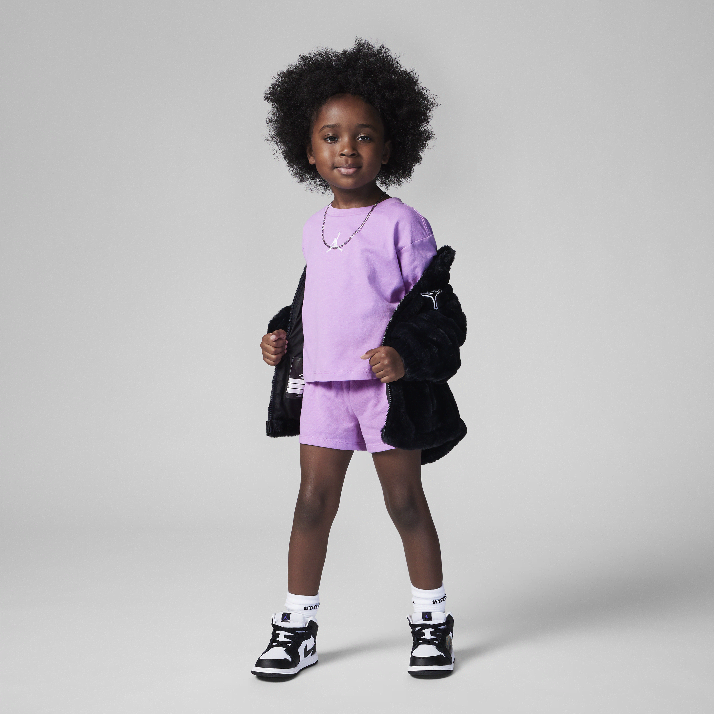 Jordan Babies' Toddler T-shirt And Shorts Set In Purple