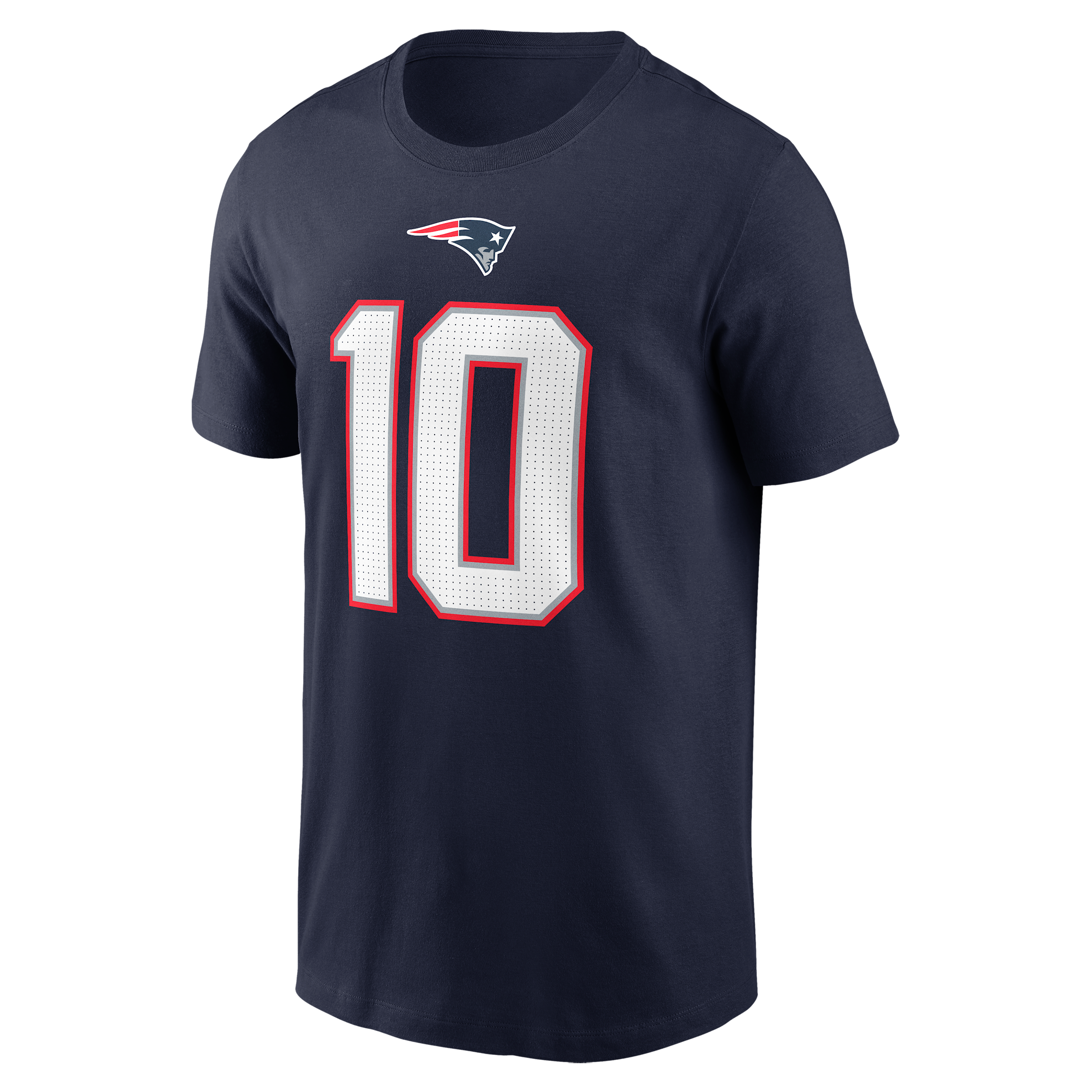 Nike Men's Drake Maye Navy New England Patriots 2024 Nfl Draft First Round Pick Name Number T-Shirt - Navy