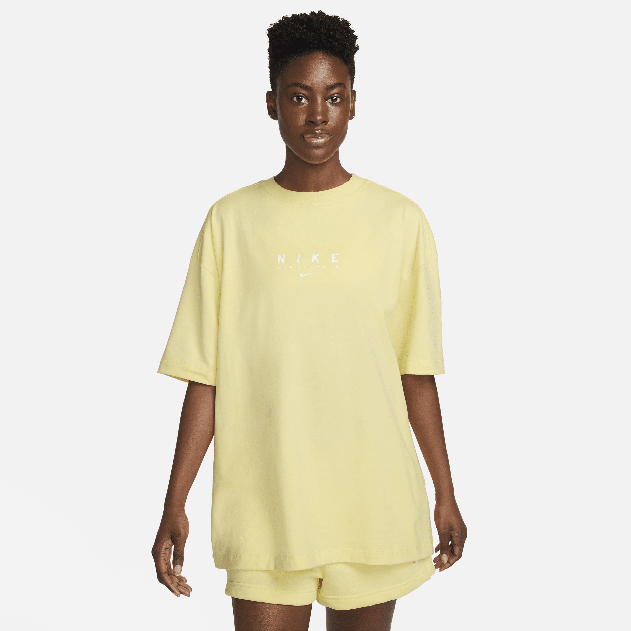 Nike Women's  Sportswear Essential Oversized T-shirt In Yellow