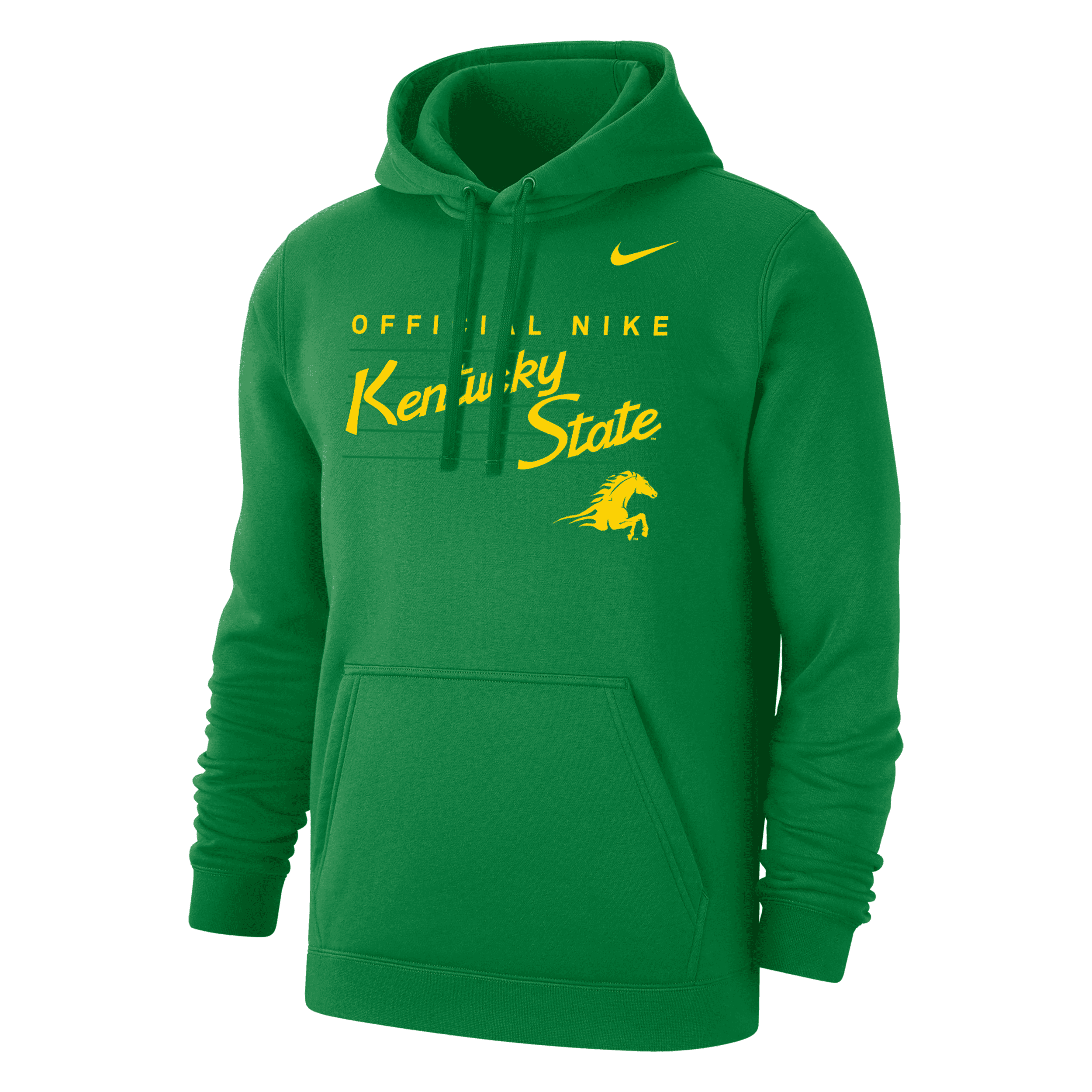 Nike Men's College Club Fleece (kentucky State) Hoodie In Green