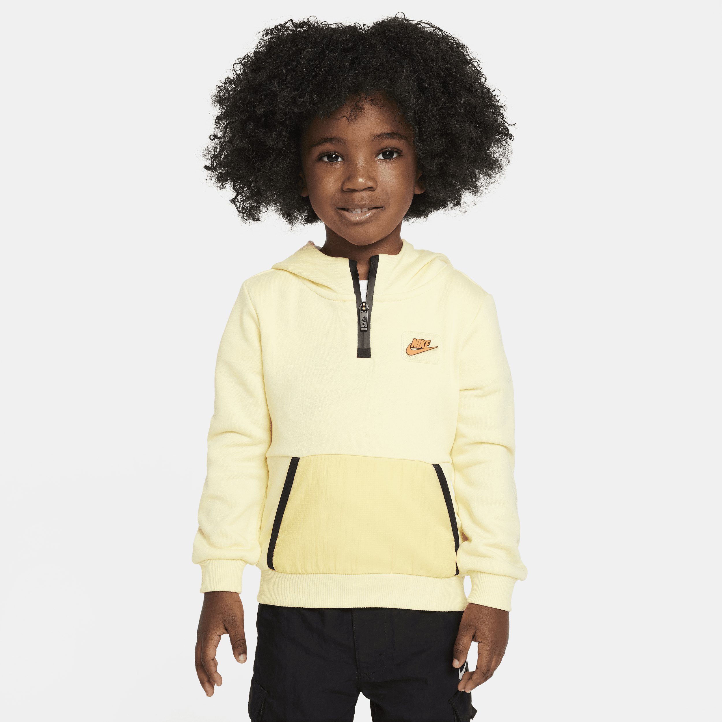 Nike Babies' Sportswear Paint Your Future Toddler French Terry Hoodie In Yellow