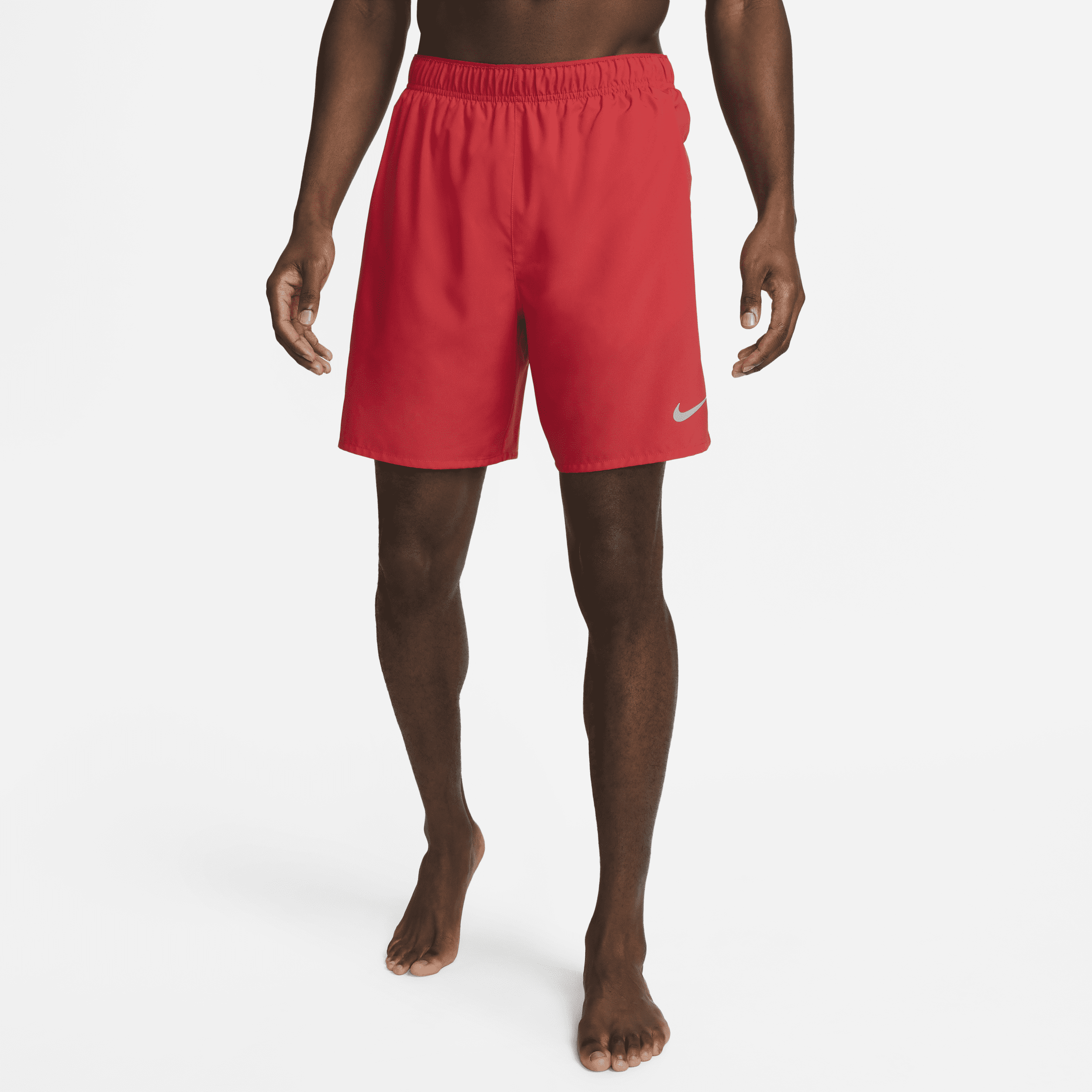 Nike Men's Challenger Dri-fit 7" Brief-lined Running Shorts In Red