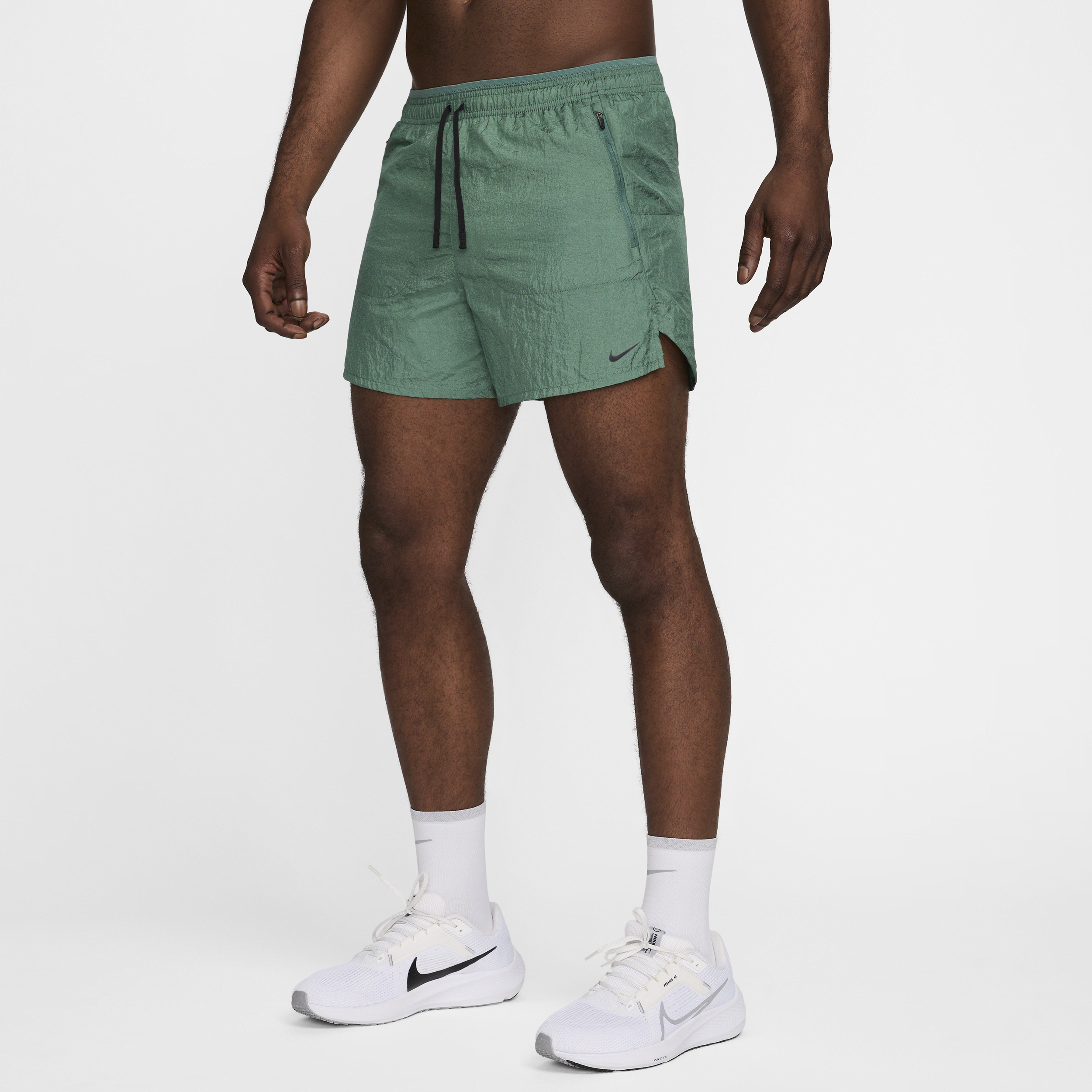 Shop Nike Men's Stride Running Division Dri-fit 5" Brief-lined Running Shorts In Green