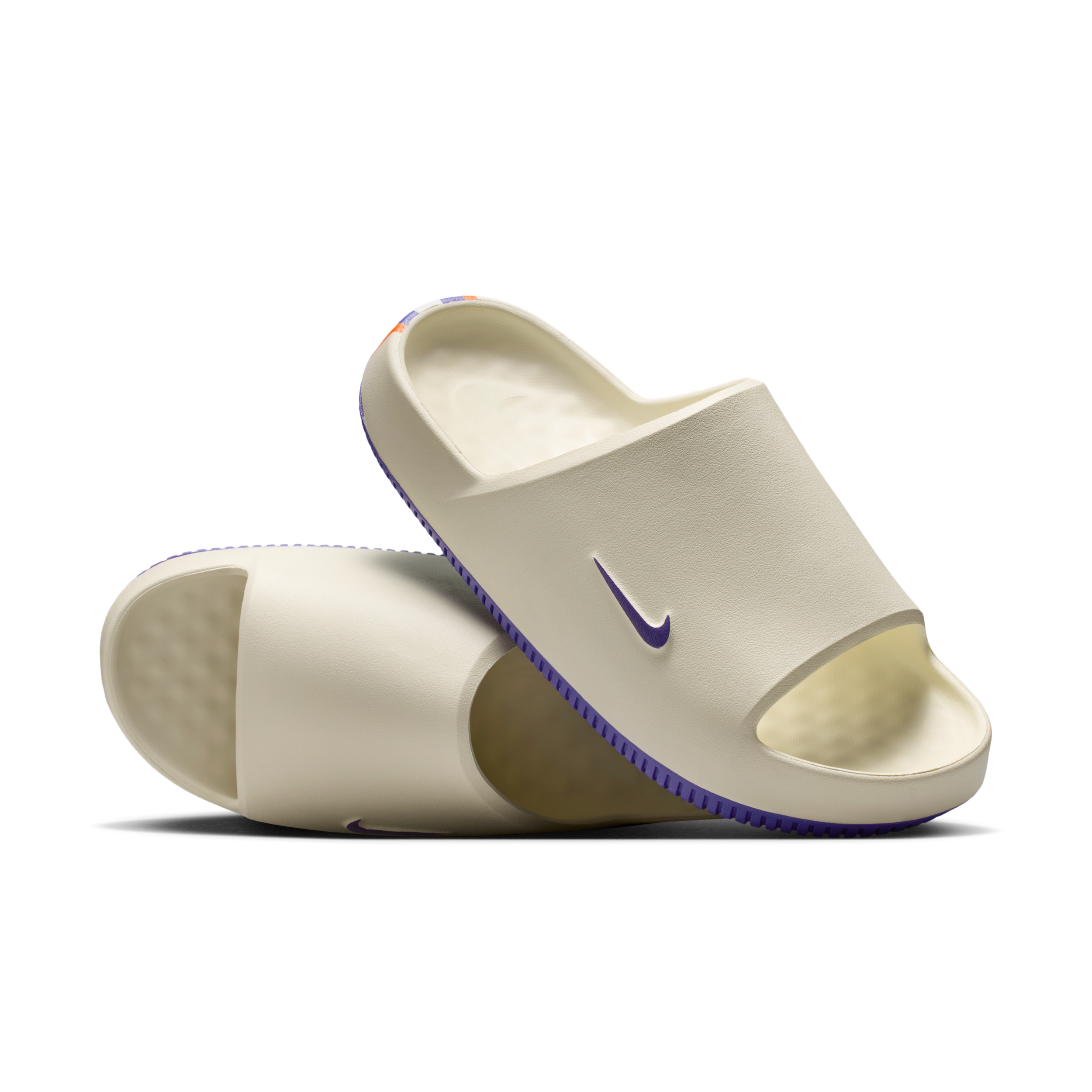 Nike Men's Calm (LSU) College Slides in White | IM3254-100