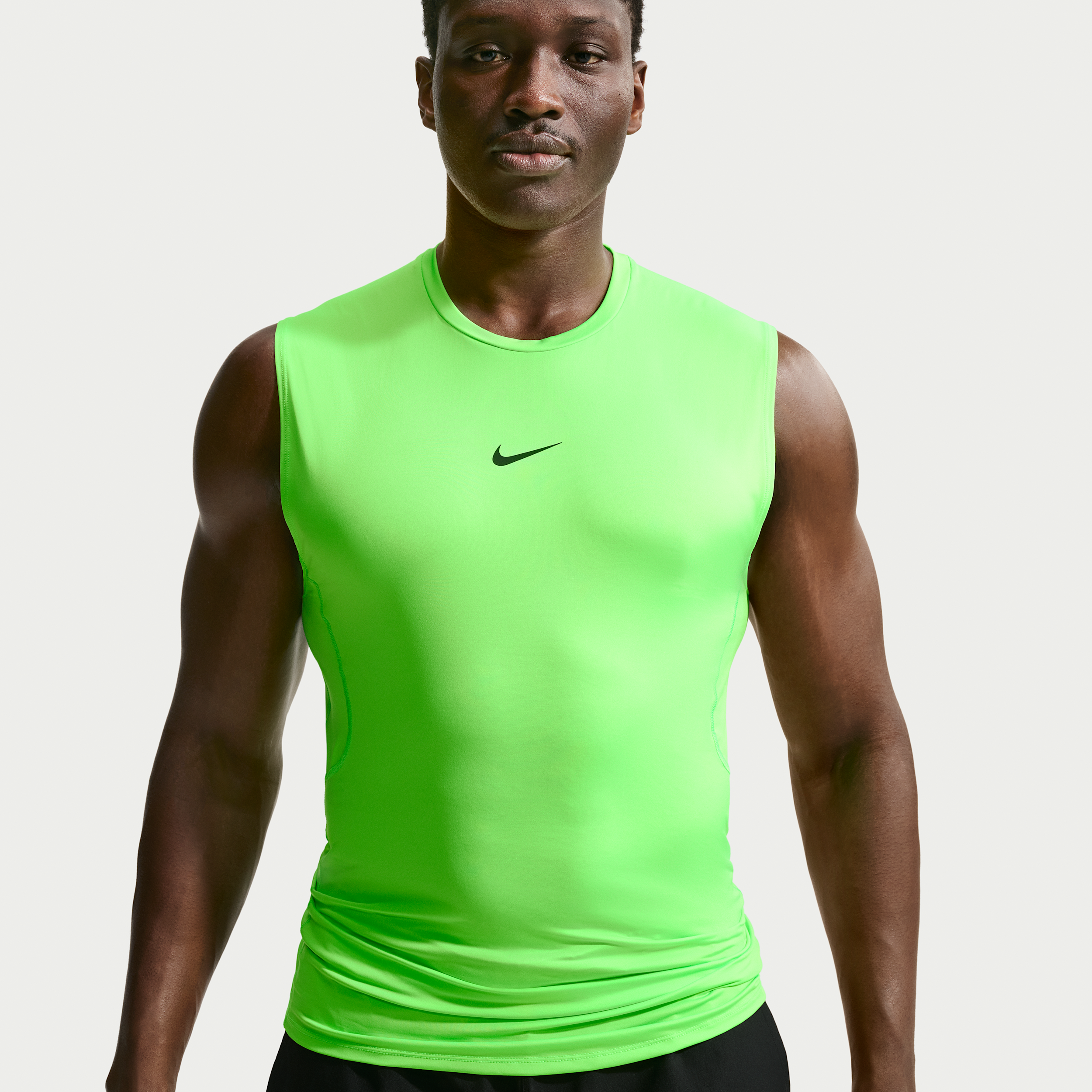 Men's Nike Pro Dri-FIT Tight Sleeveless Fitness Top in Green | FB7914-398