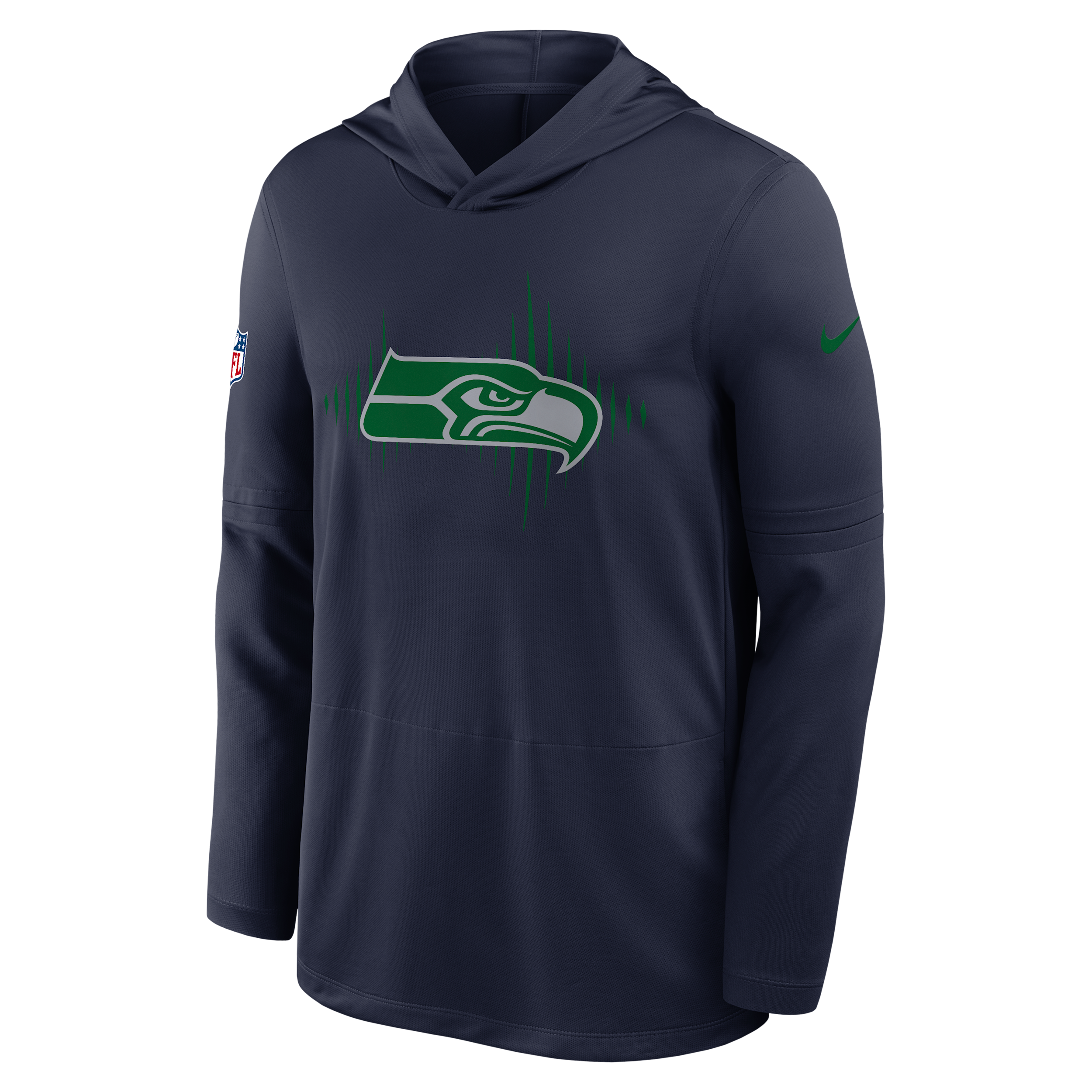 Nike Seattle Seahawks Rivalries Collection Sideline  Men's Dri-fit Nfl Long-sleeve Hooded Top In Blue