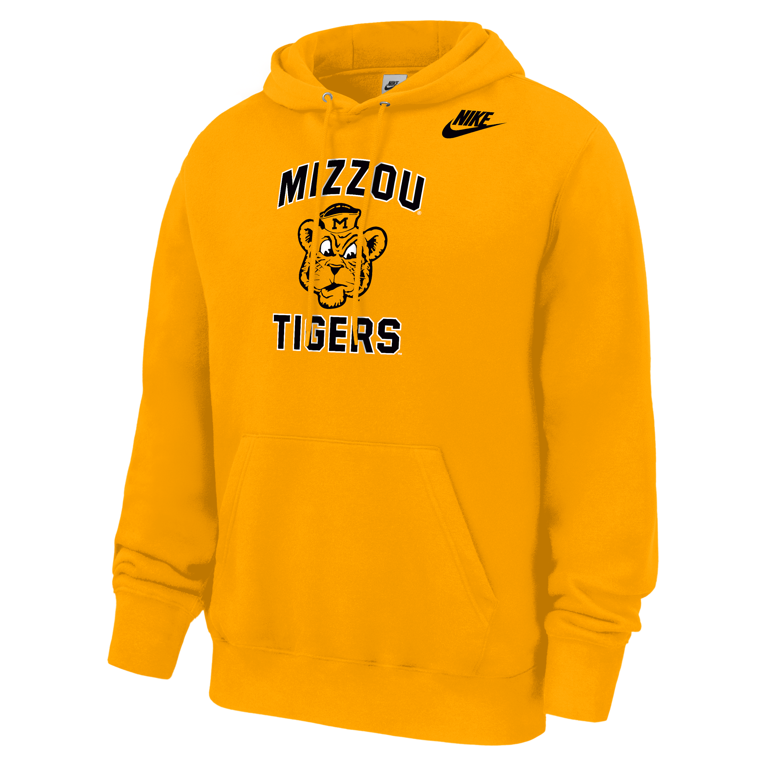 Missouri Tigers Club Nike Men's Football Fleece Pullover Hoodie in Yellow | M31233P394MISR-GLD