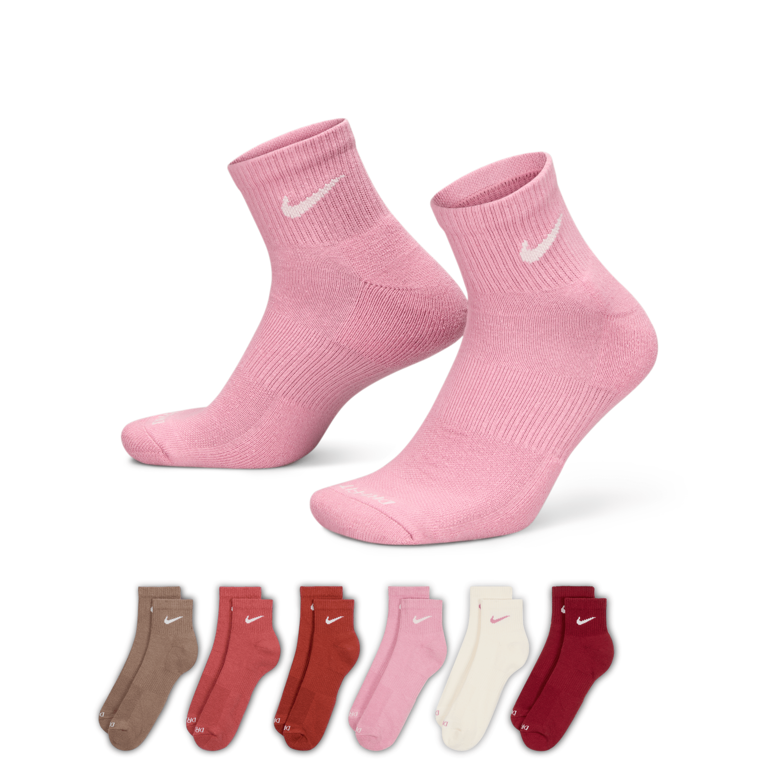 Nike Men's Everyday Plus Cushioned Training Ankle Socks (6 Pairs) In Multicolor