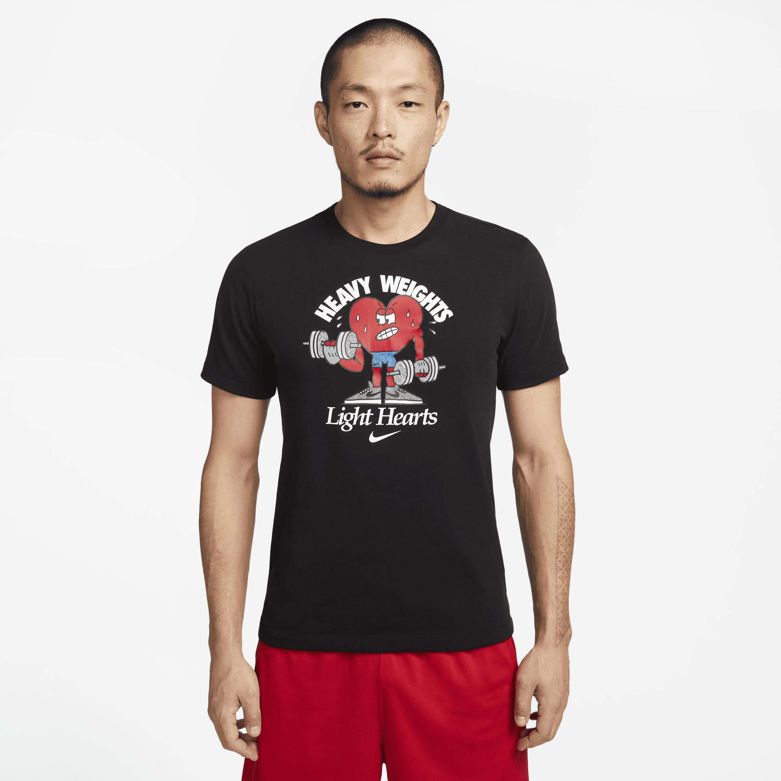 Nike Men's Dri-fit Fitness T-shirt In Black