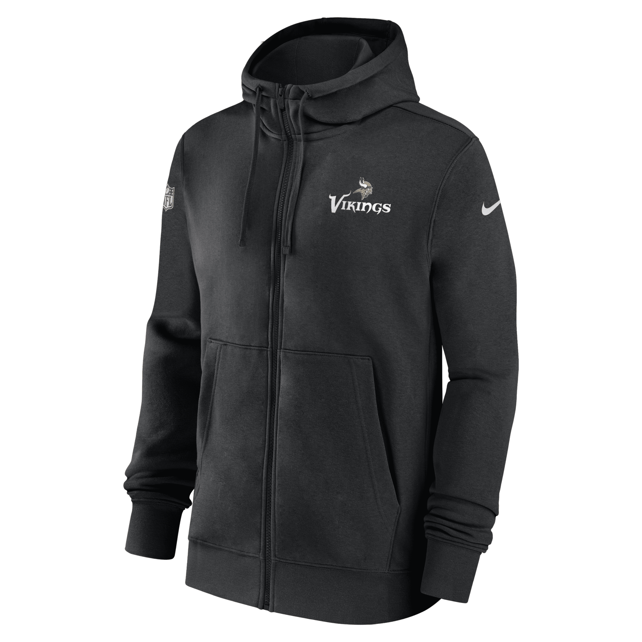 Nike Minnesota Vikings Sideline Club Menâ€ S Men's NFL Full-Zip Hoodie Black