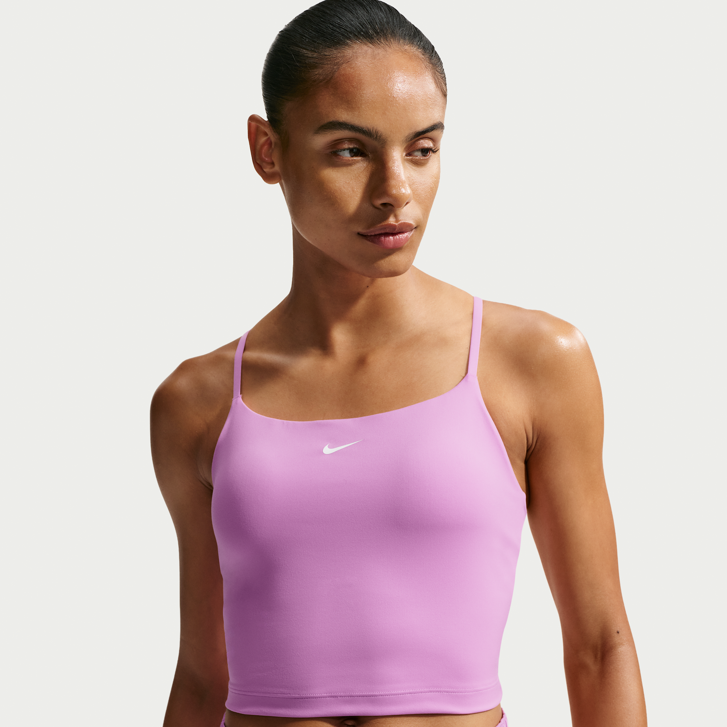 Nike Women's One -Support Padded Adjustable Sports Bra Tank Top in Purple | IR1893-503