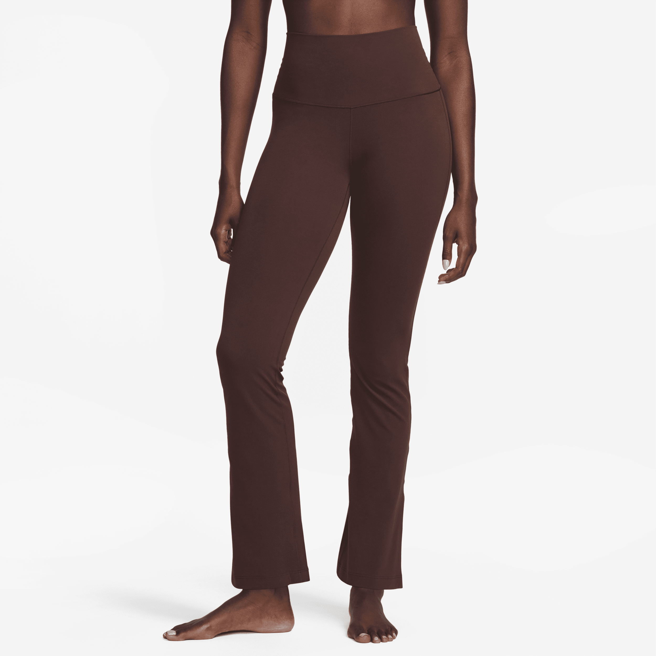 Shop Nike Women's  Yoga Dri-fit Luxe Flared Pants In Brown