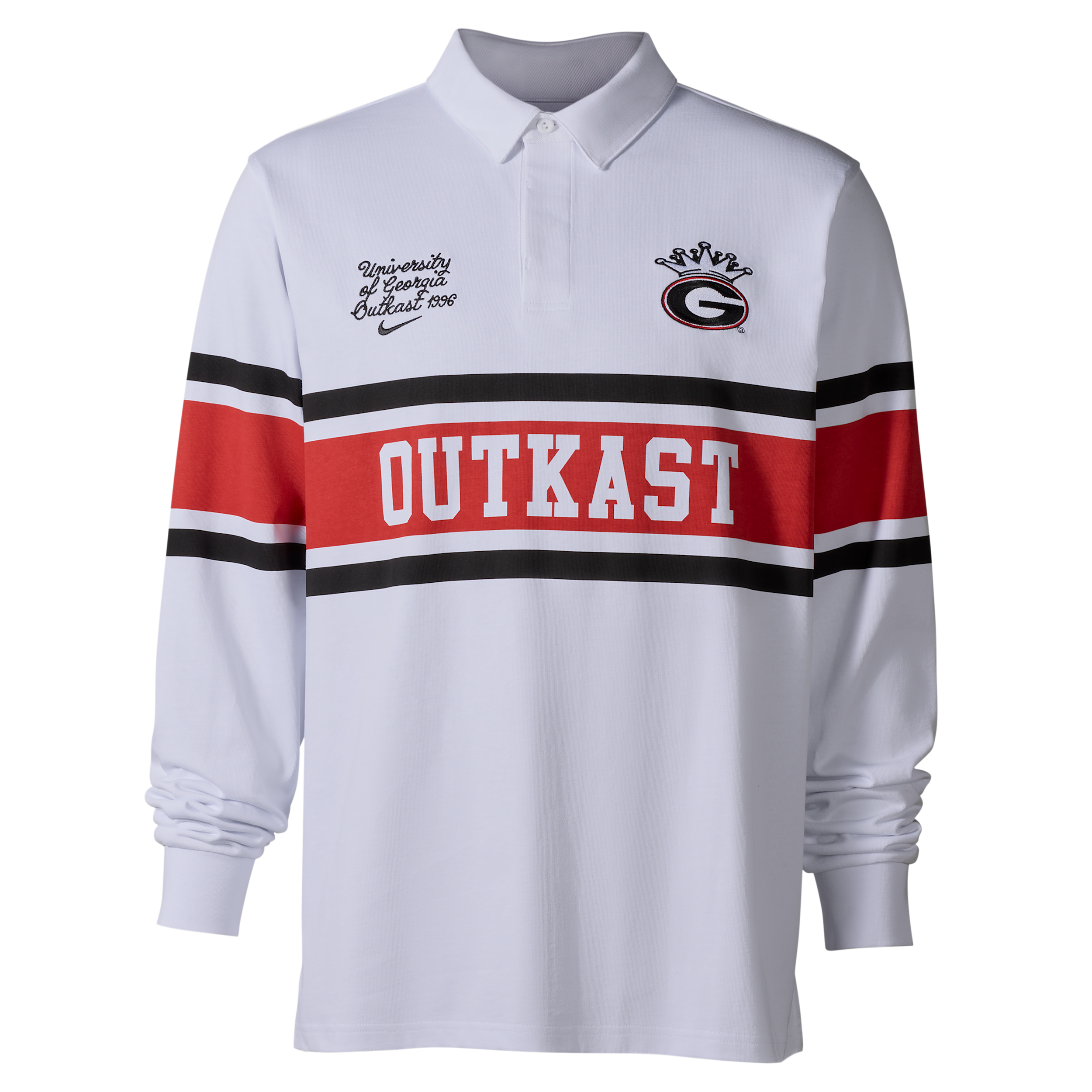 Rugby Polo Nike Men's x UGA x Outkast in White | IKOKT008RG-WHT