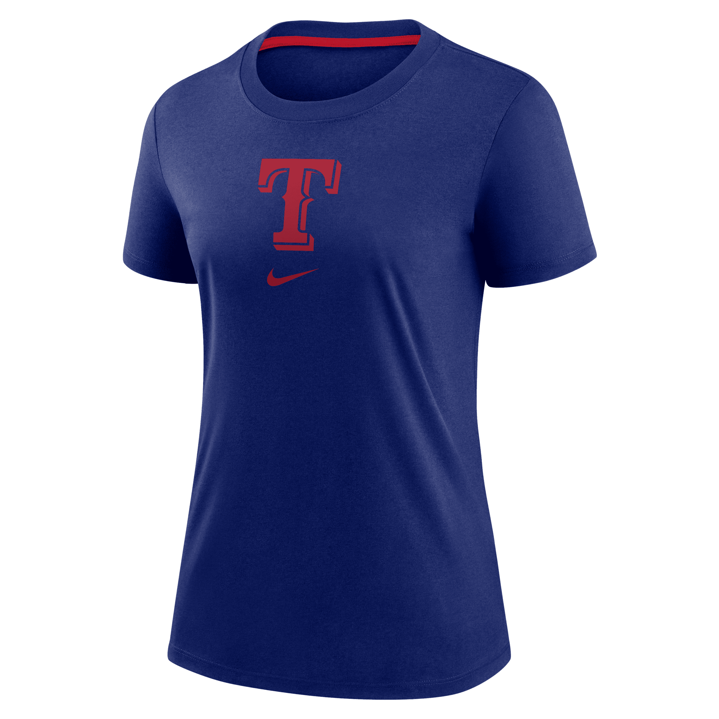 Nike Texas Rangers Authentic Collection Early Work Women's Mlb T-shirt In Blue