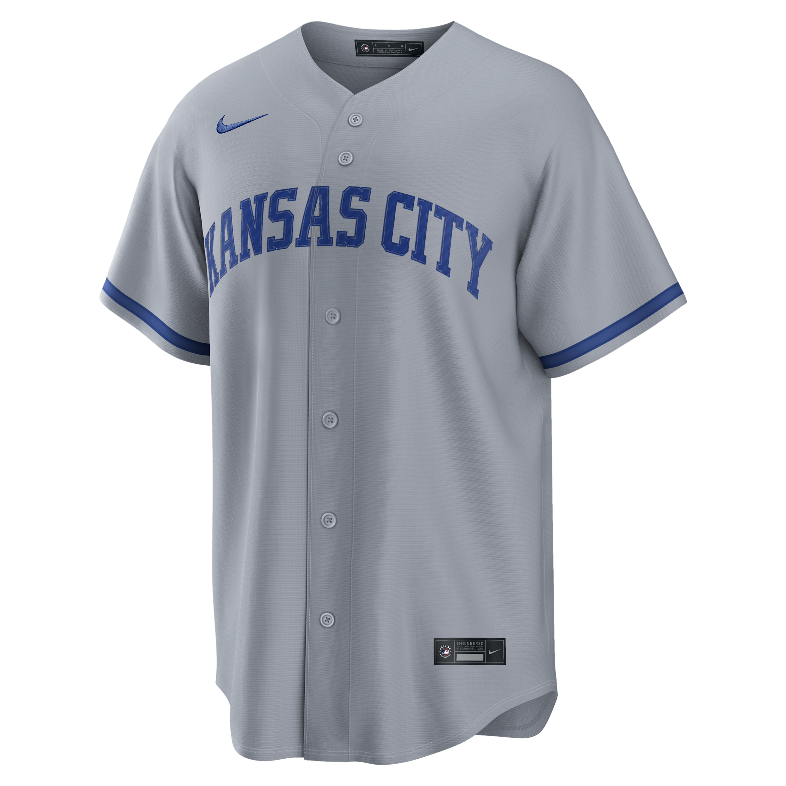 Bobby Witt Jr. Kansas City Royals Nike Men's MLB Replica Jersey in Grey | RP26RORDRO9-SZC