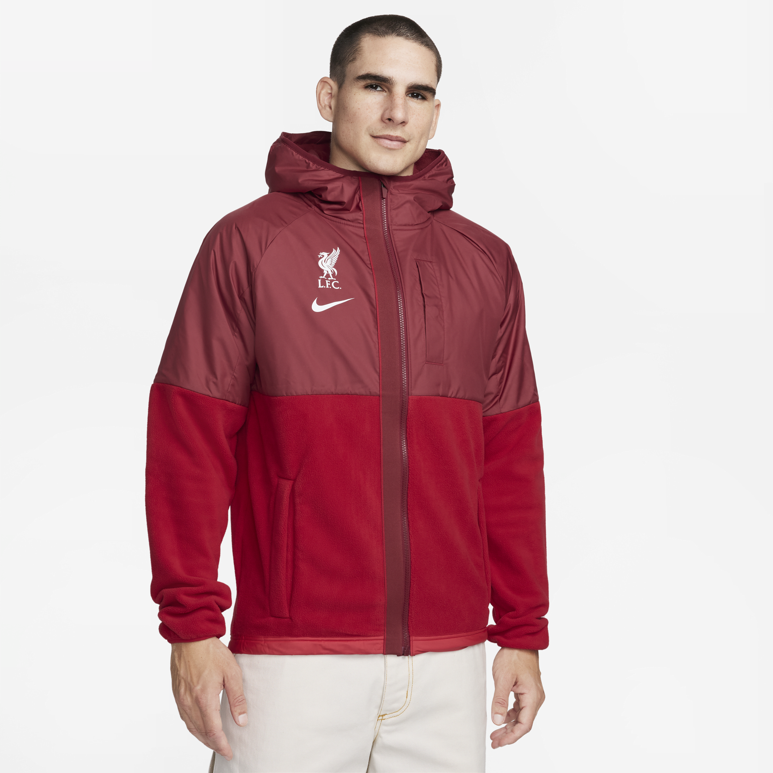 Nike Liverpool Fc Awf  Men's Soccer Winterized Jacket In Red