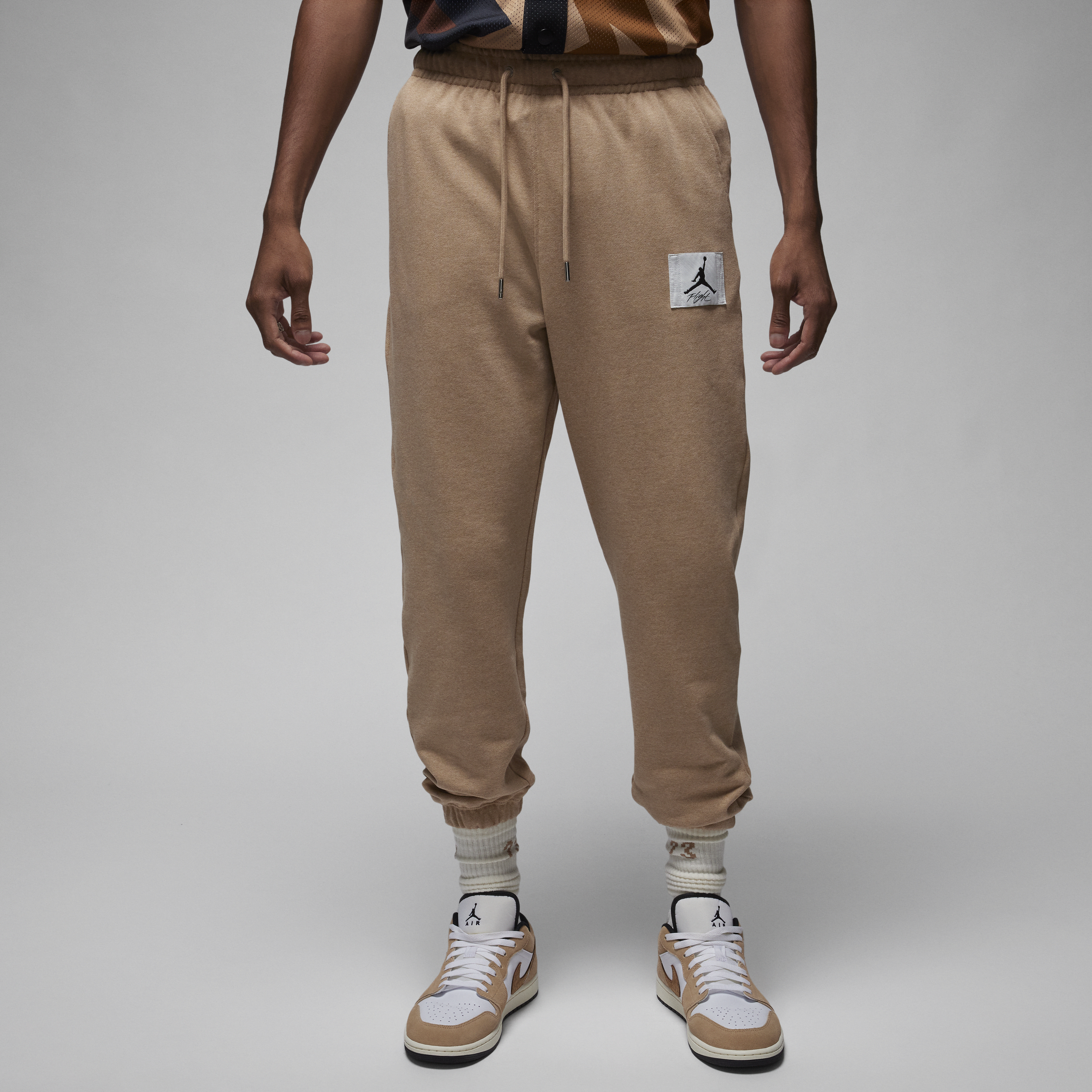 Shop Jordan Men's  Flight Fleece Sweatpants In Brown