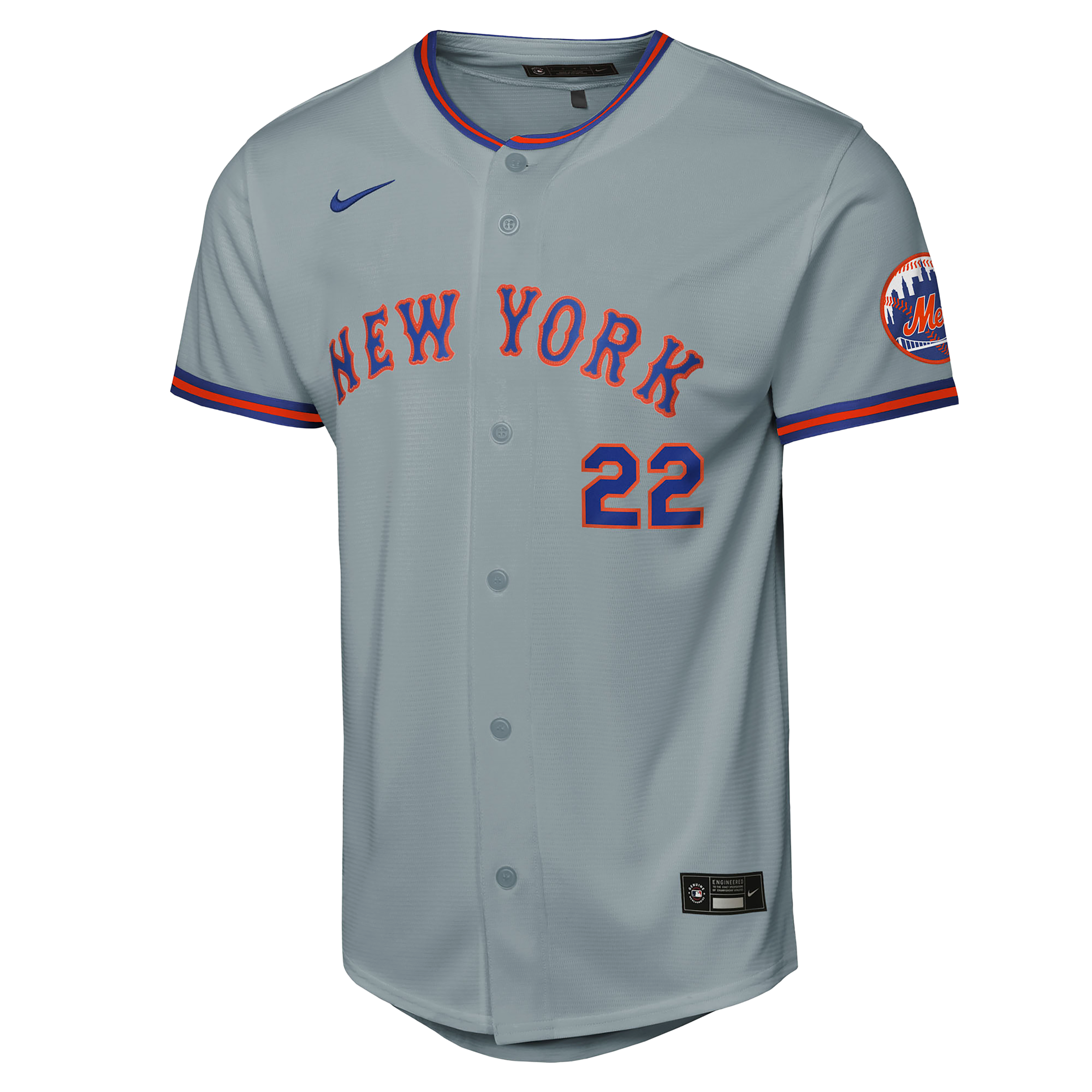 Nike Big Boys and Girls Juan Soto Gray New York Mets Road Stadium Player Jersey - Gray