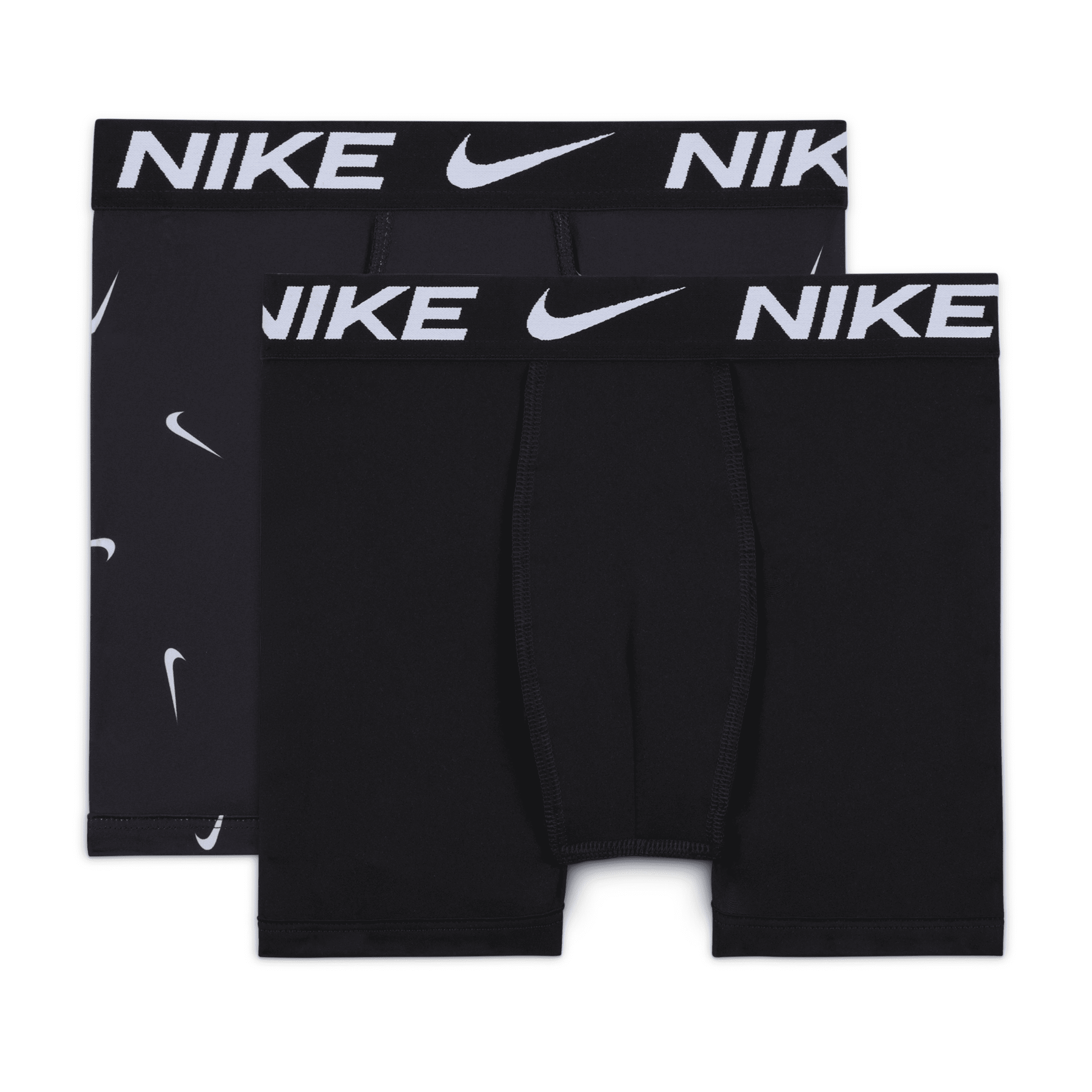 Nike Kids' Essential Dri-fit Micro Assorted 3-pack Boxer Briefs In Black