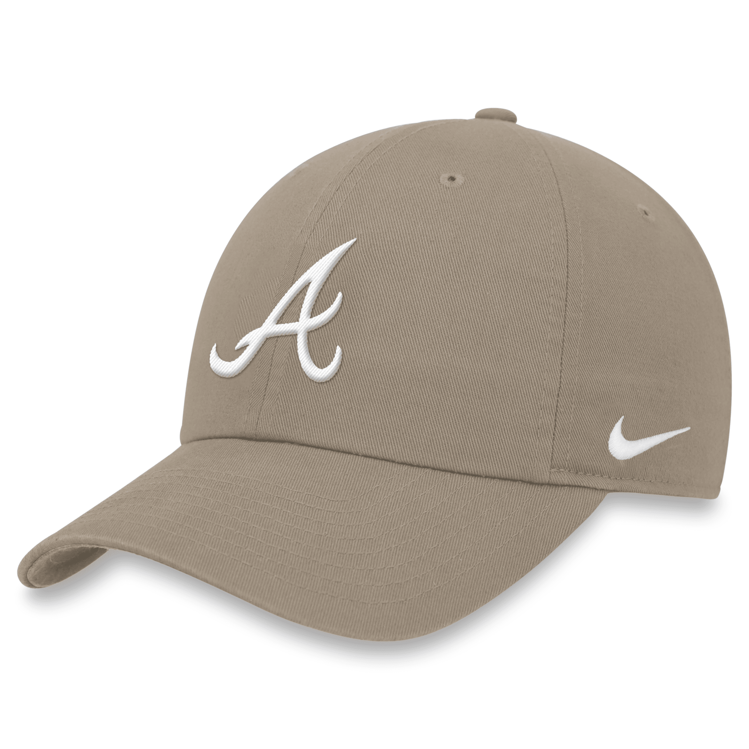 Nike Atlanta Braves Club  Men's Mlb Adjustable Hat In Brown