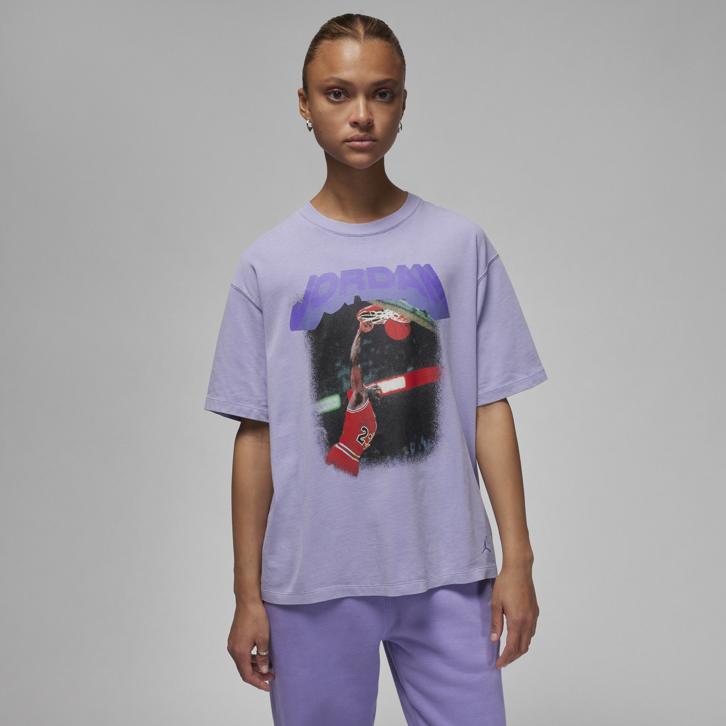Shop Jordan Women's  (her)itage Graphic T-shirt In Purple