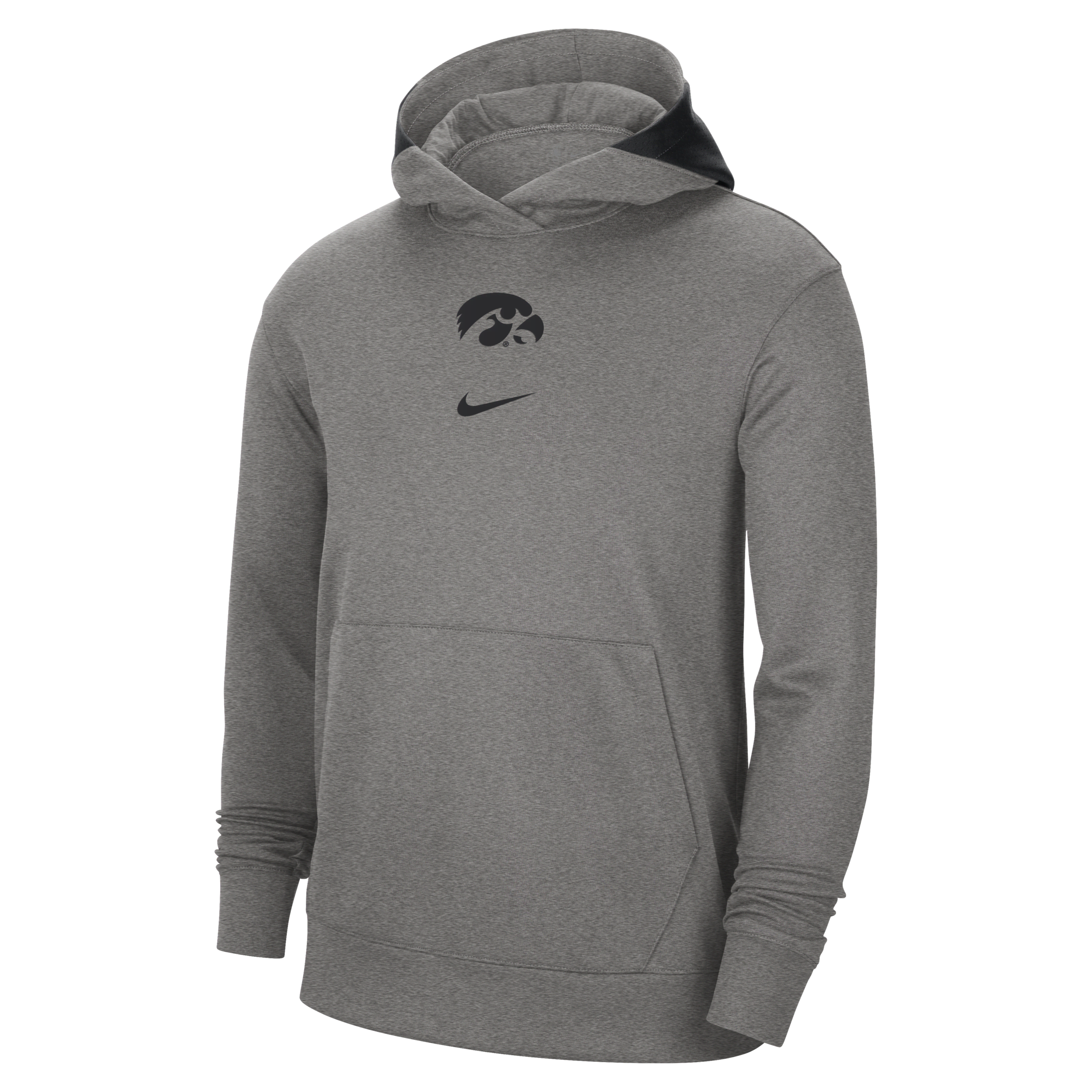 Nike Men's College Dri-fit Spotlight (iowa) Hoodie In Grey