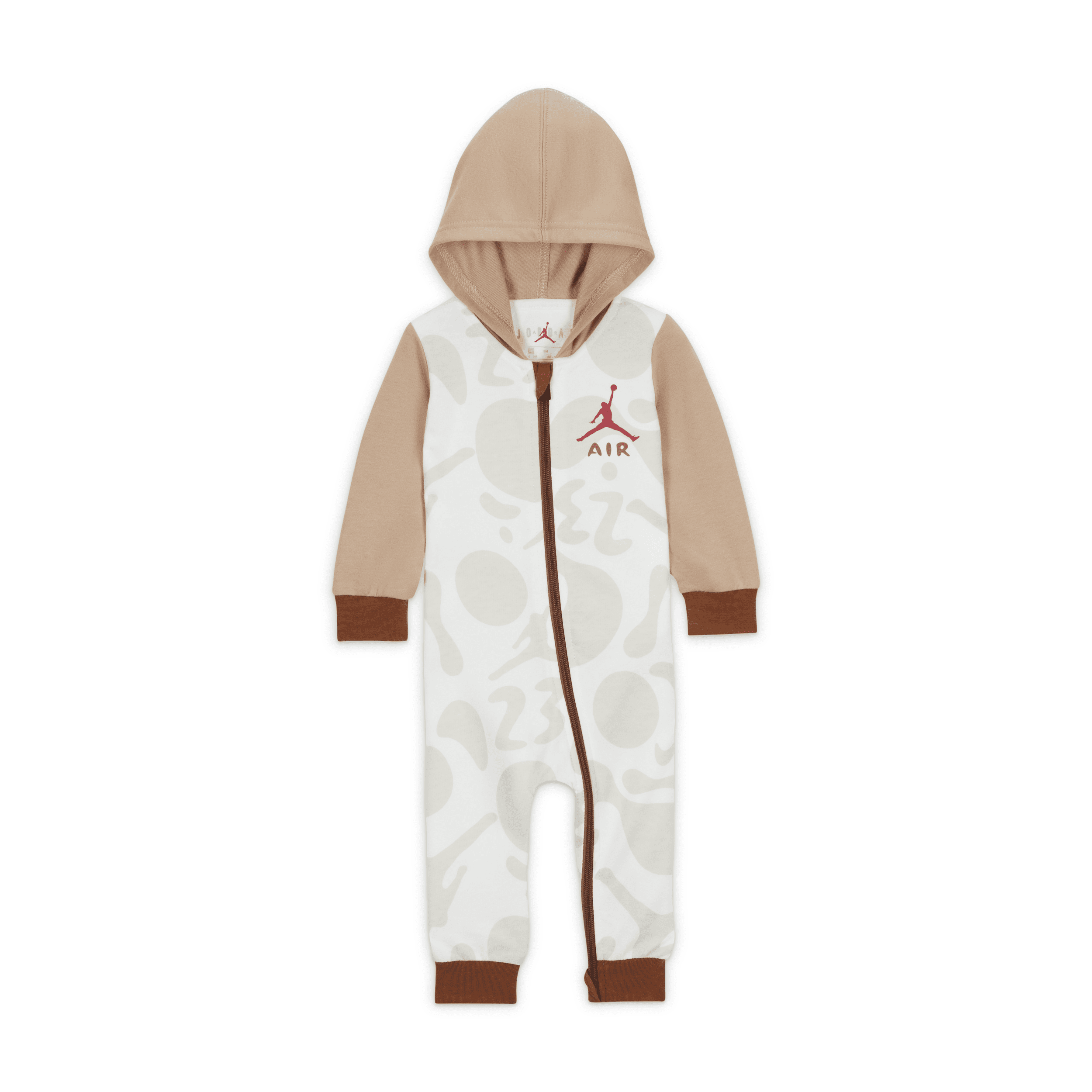 Jordan Lil Champ Hooded Coverall Baby Coverall in Brown 55C642-X0L 35$