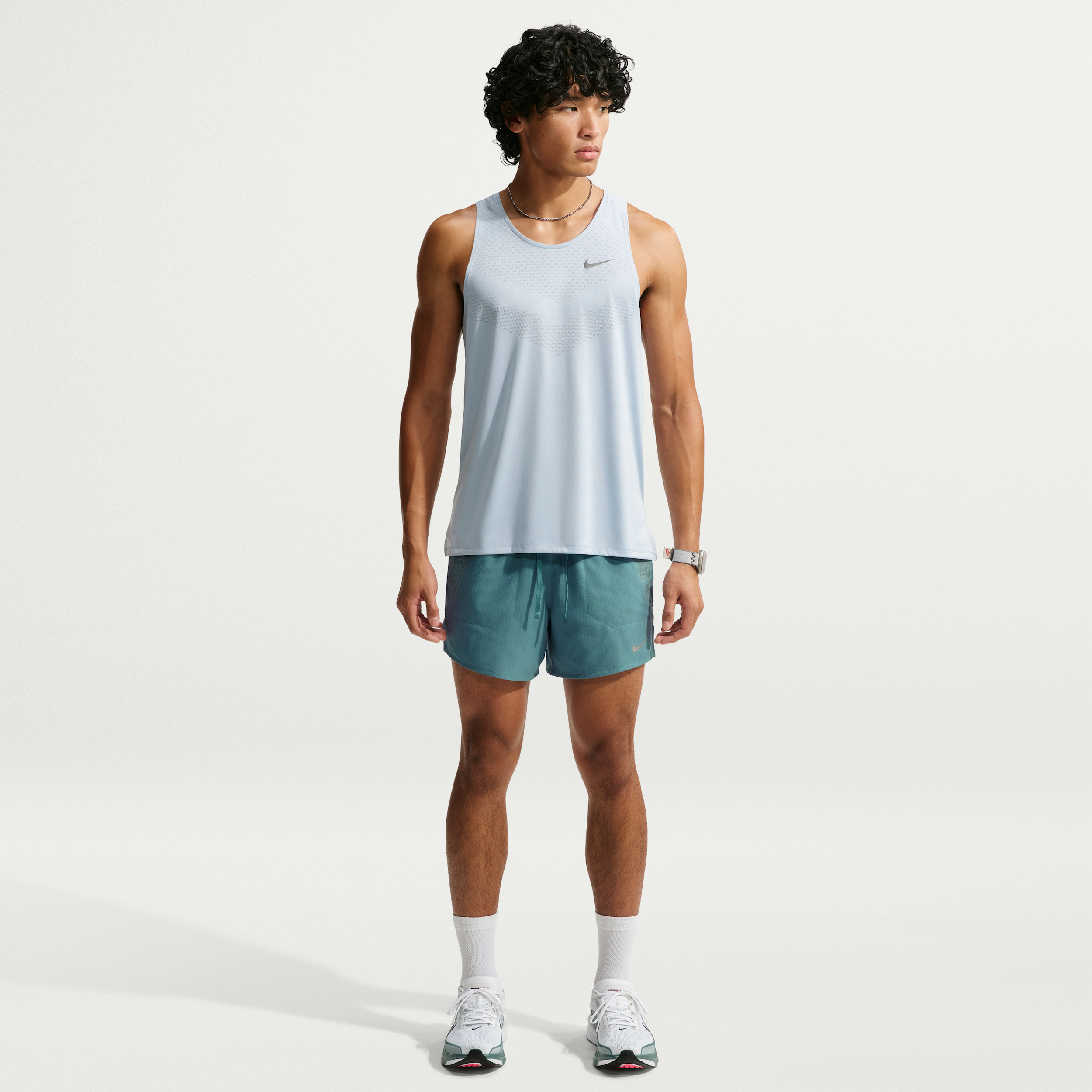 Nike Men's Stride Dri-FIT Winterized 5" Brief-Lined Running Shorts in Blue | IX5940-008