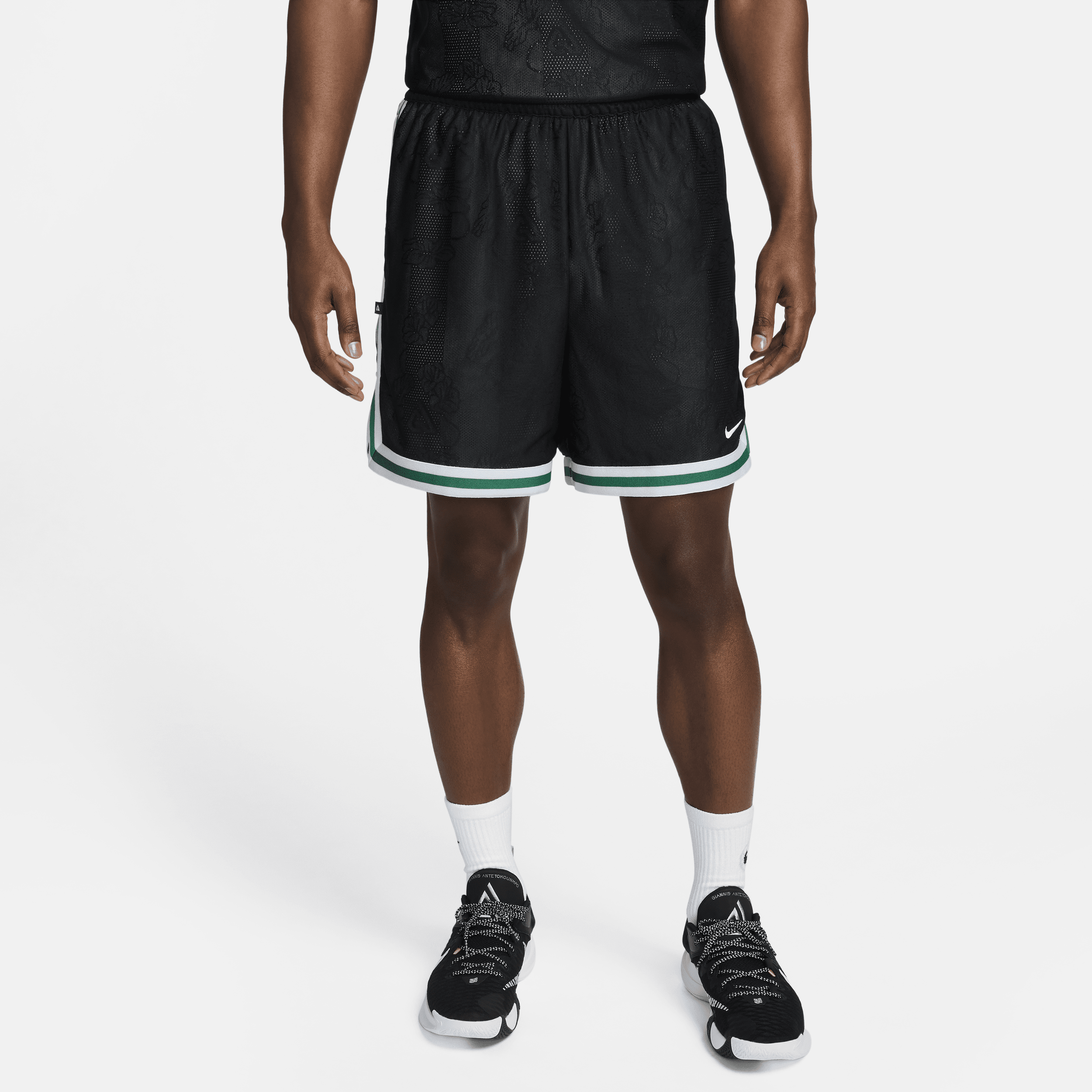 Shop Nike Men's Giannis 6" Dri-fit Dna Basketball Shorts In Black