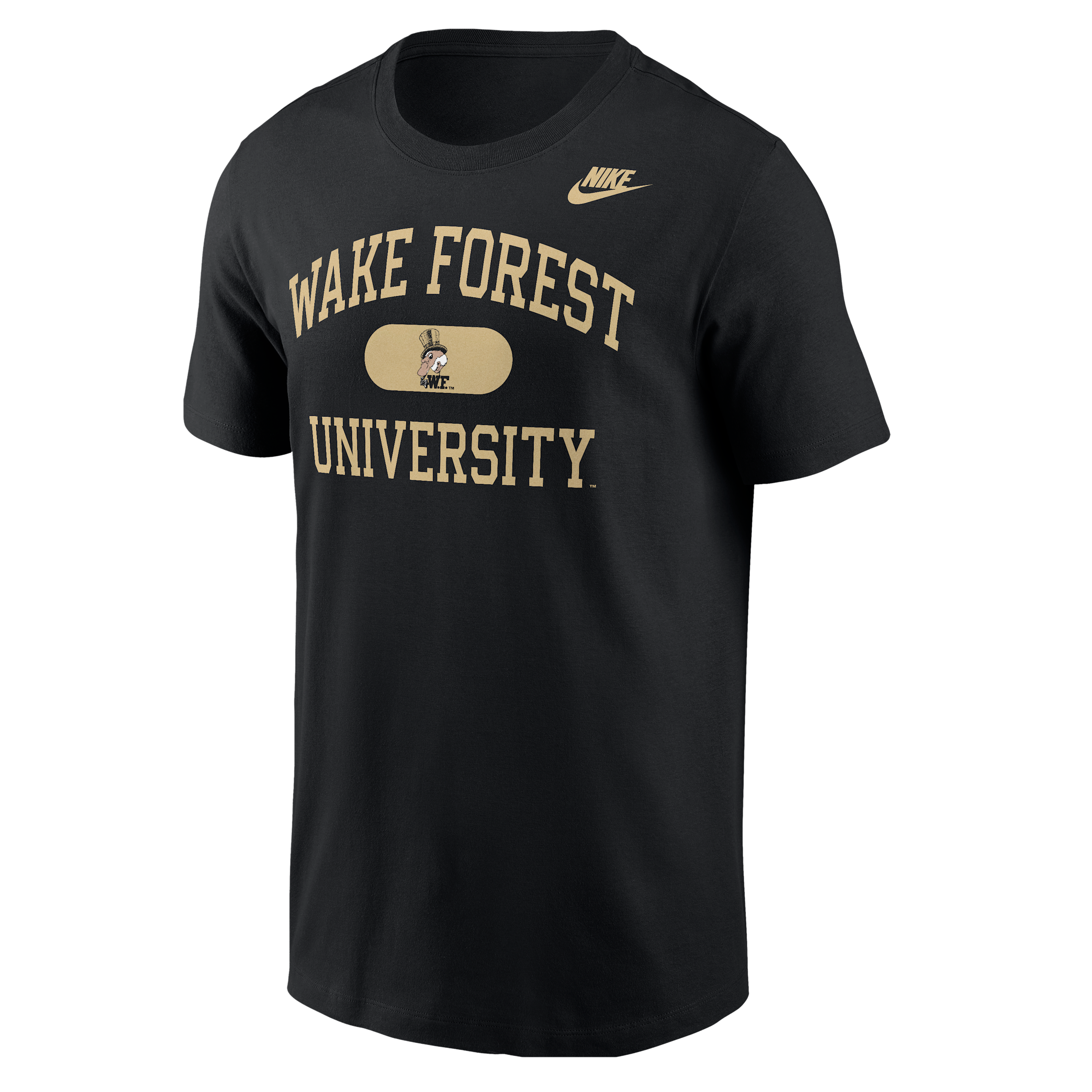 Nike Wake Forest  Men's College T-shirt In Black