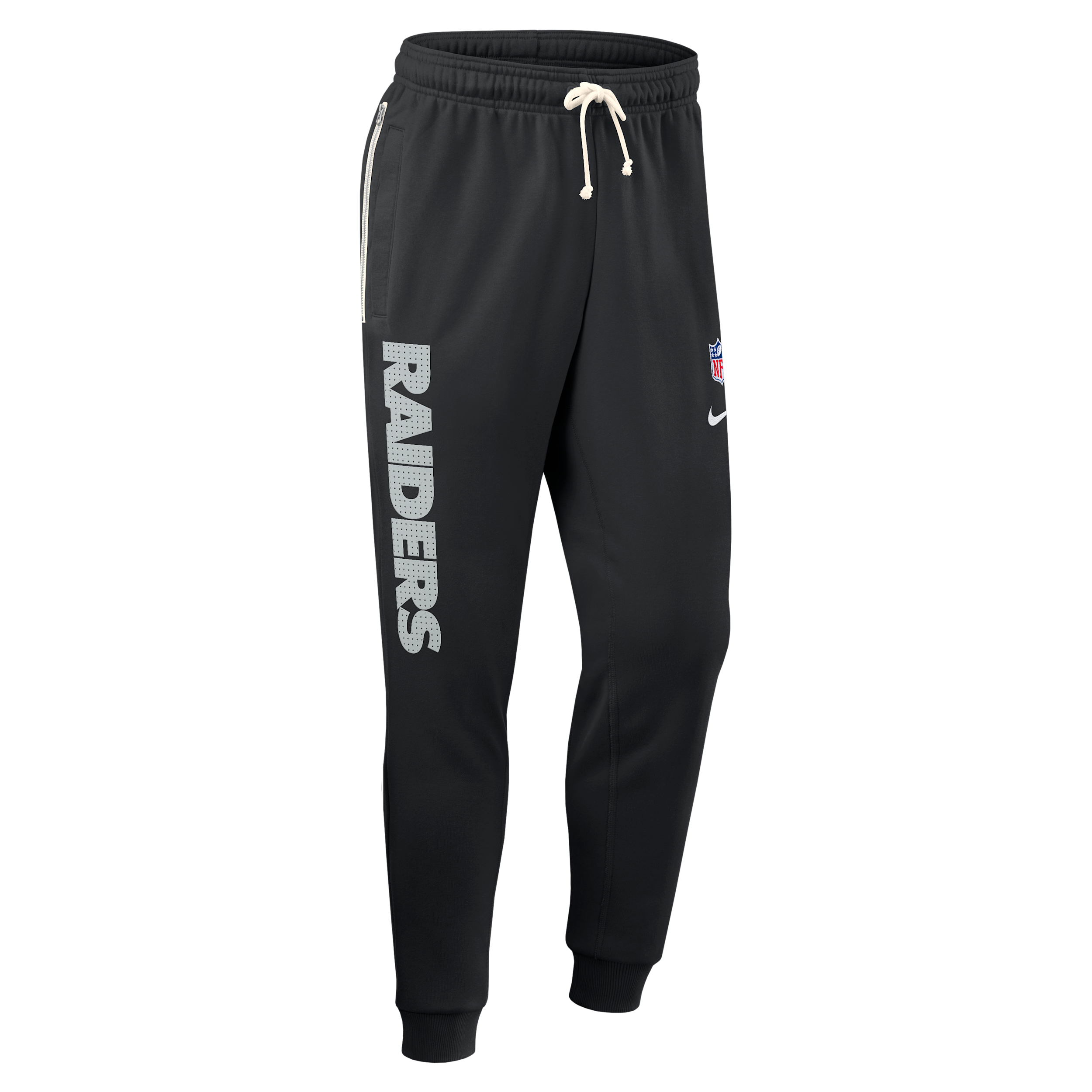 Nike Black Las Vegas Raiders Sideline Standard Issue Ground Game Dri-fit Taper Pants In Black