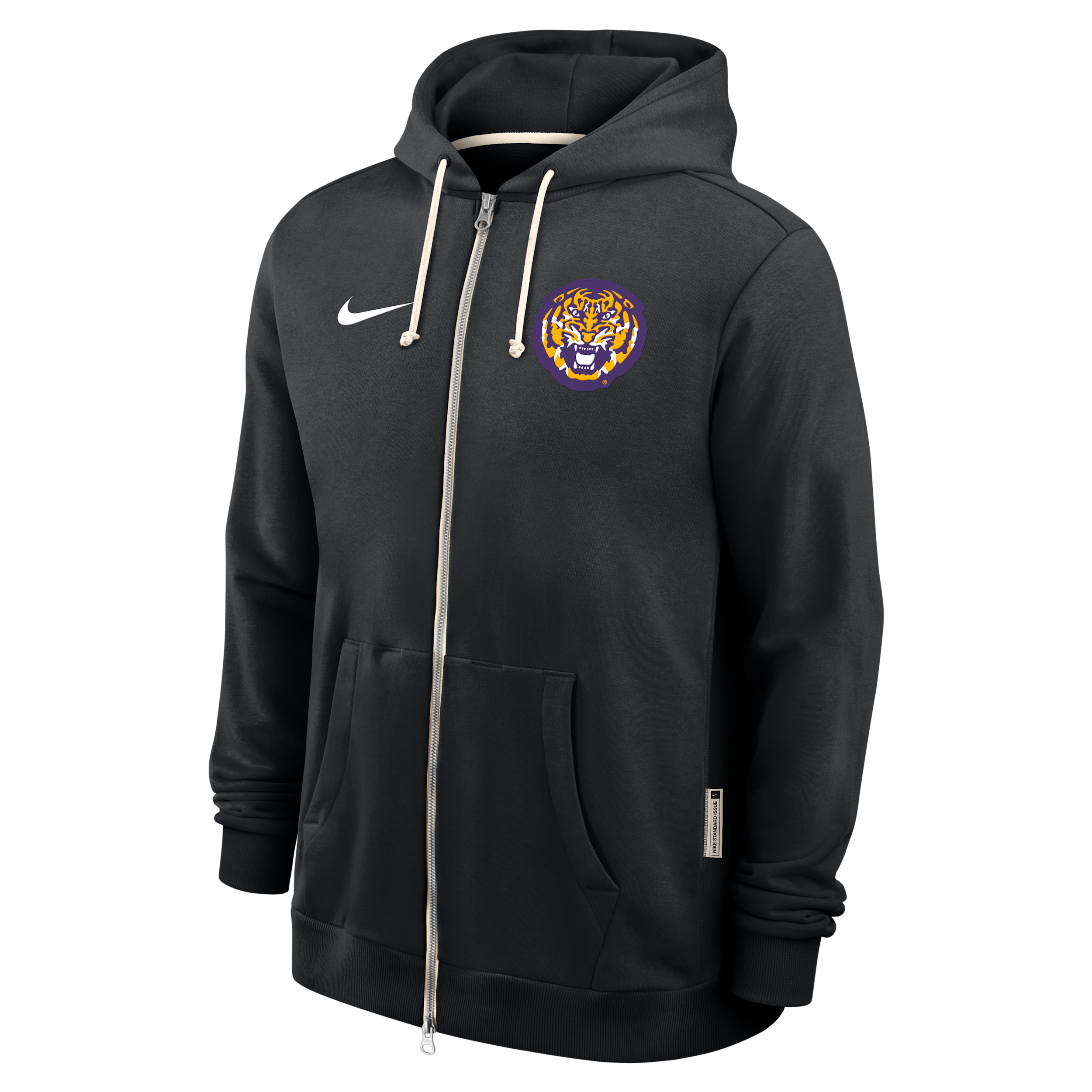 LSU Sideline Nike Men's Dri-FIT College Full-Zip Hoodie in Black | 03AV00ALSN-WZZ