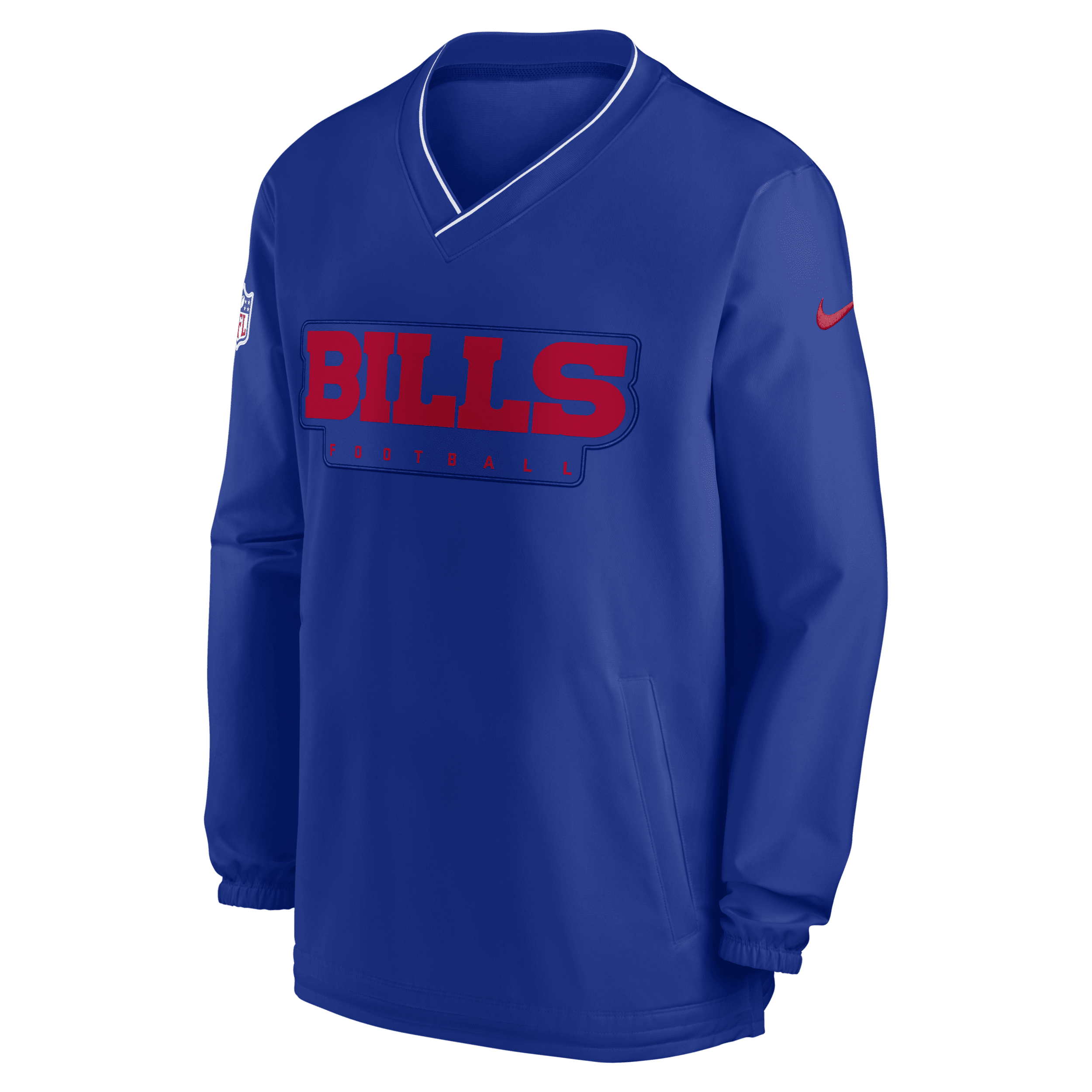 Buffalo Bills Sideline Nike Men's NFL Long-Sleeve Windshirt in Blue | 02F44DA81-5UB
