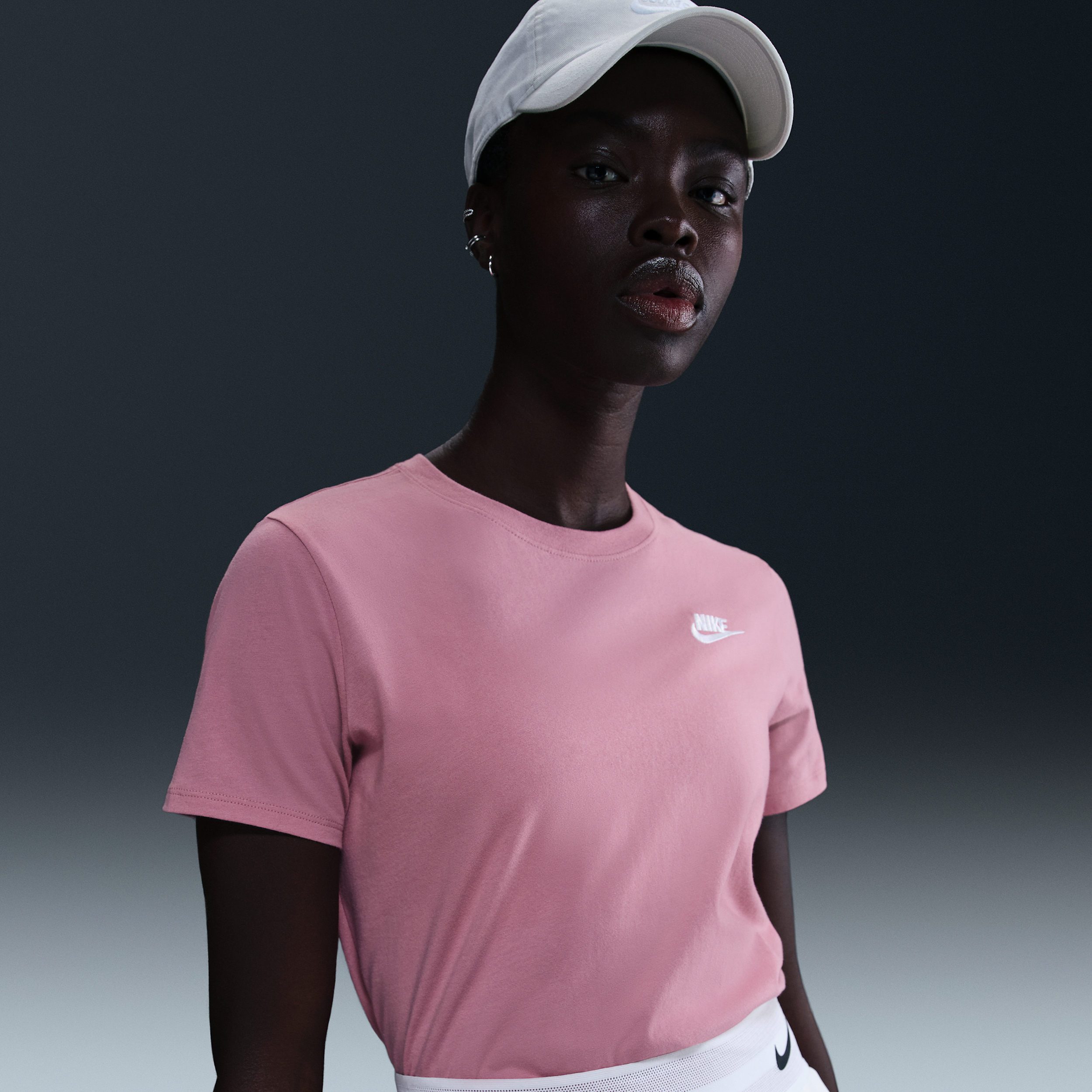 Nike Women's Sportswear Club Essentials T-shirt In Pink
