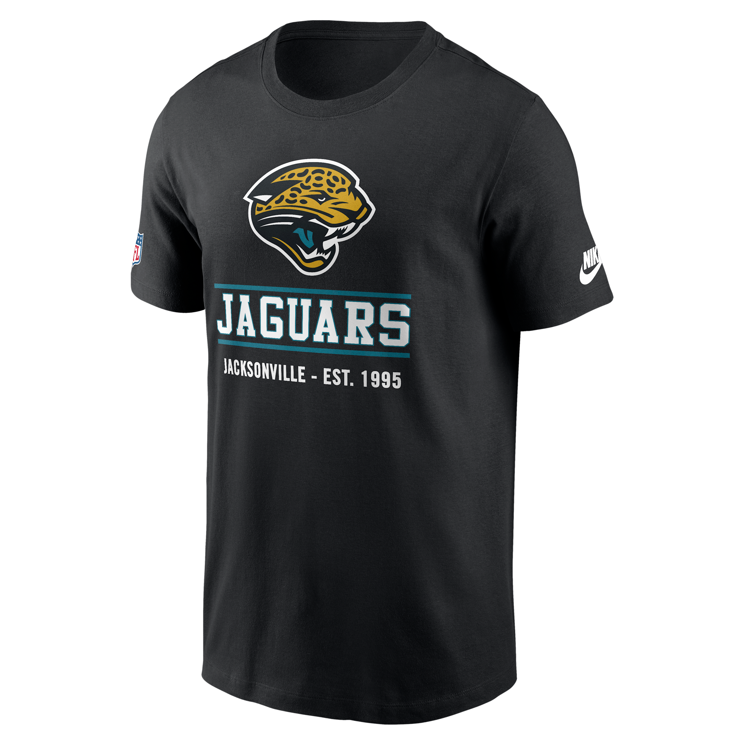 Jacksonville Jaguars Essential Nike Men's Dri-FIT NFL Short-Sleeve T-Shirt in Black | 02ET00AQ9N-TC1