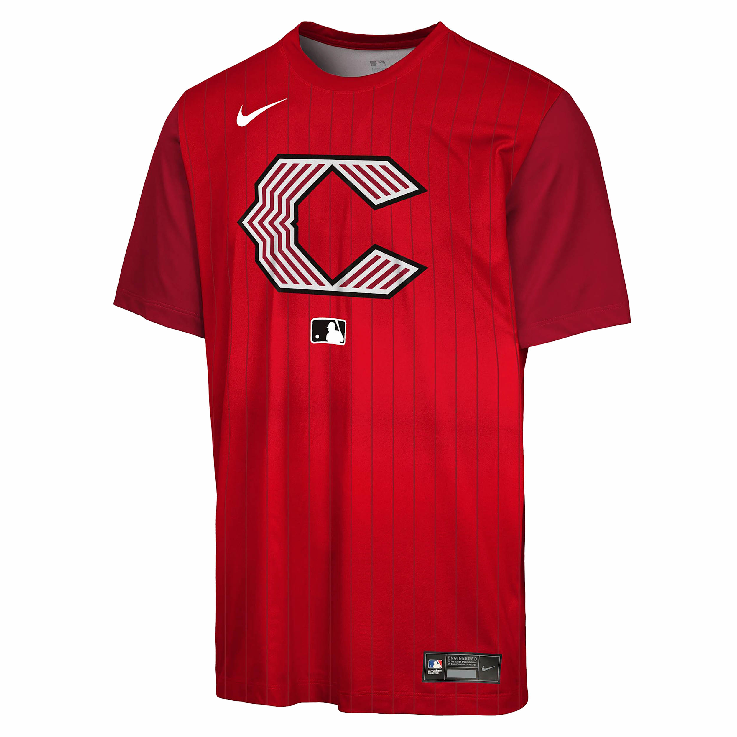 Cincinnati Reds Authentic Collection City Connect Veloctiy Big Kids' Nike Dri-FIT MLB T-Shirt in Red | Z3B7NMKNCIN-000