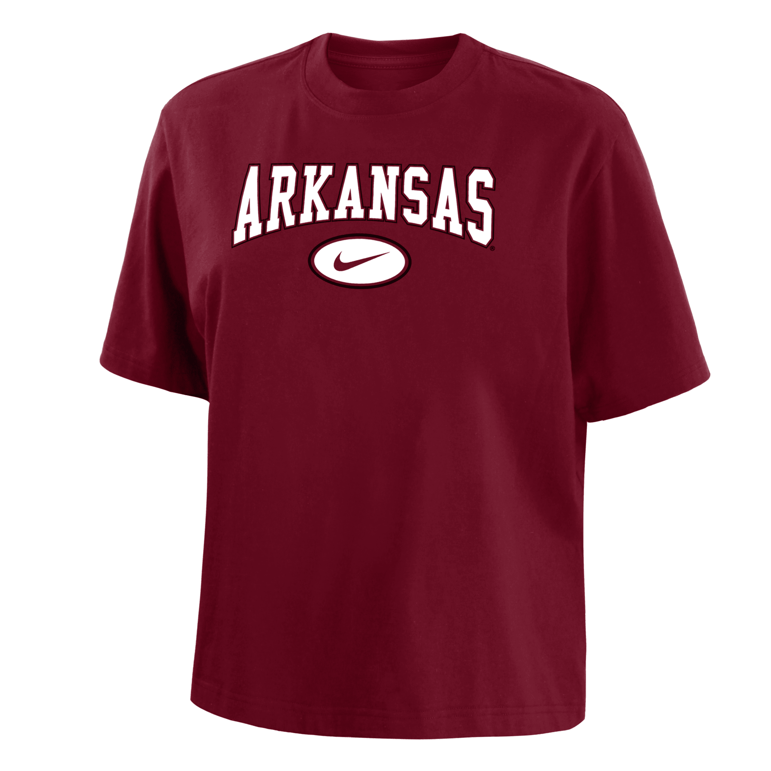 Nike Arkansas  Women's College Boxy T-shirt In Red