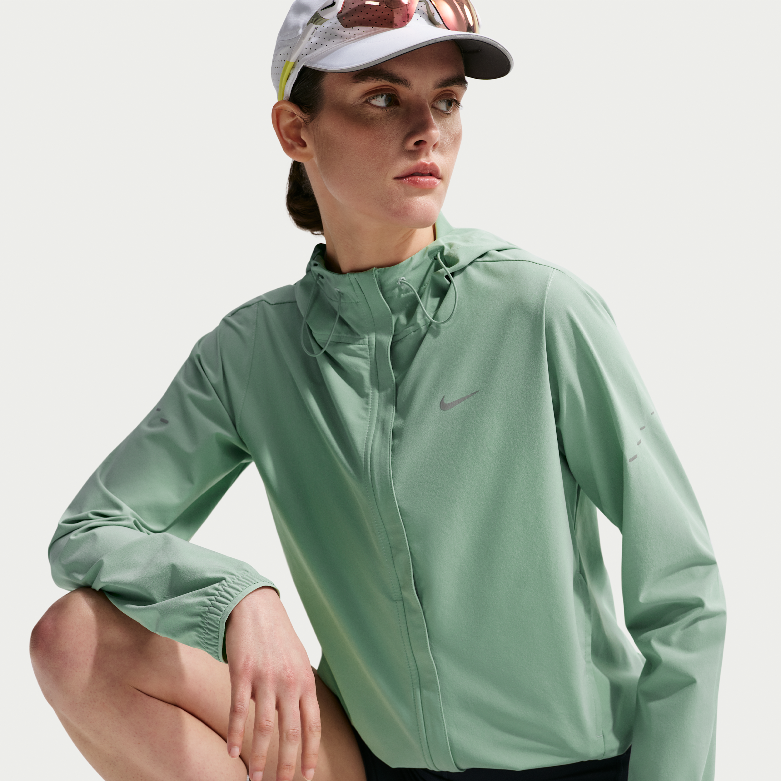 Nike Women's Swift Repel Packable Running Jacket in Green | HQ0650-006