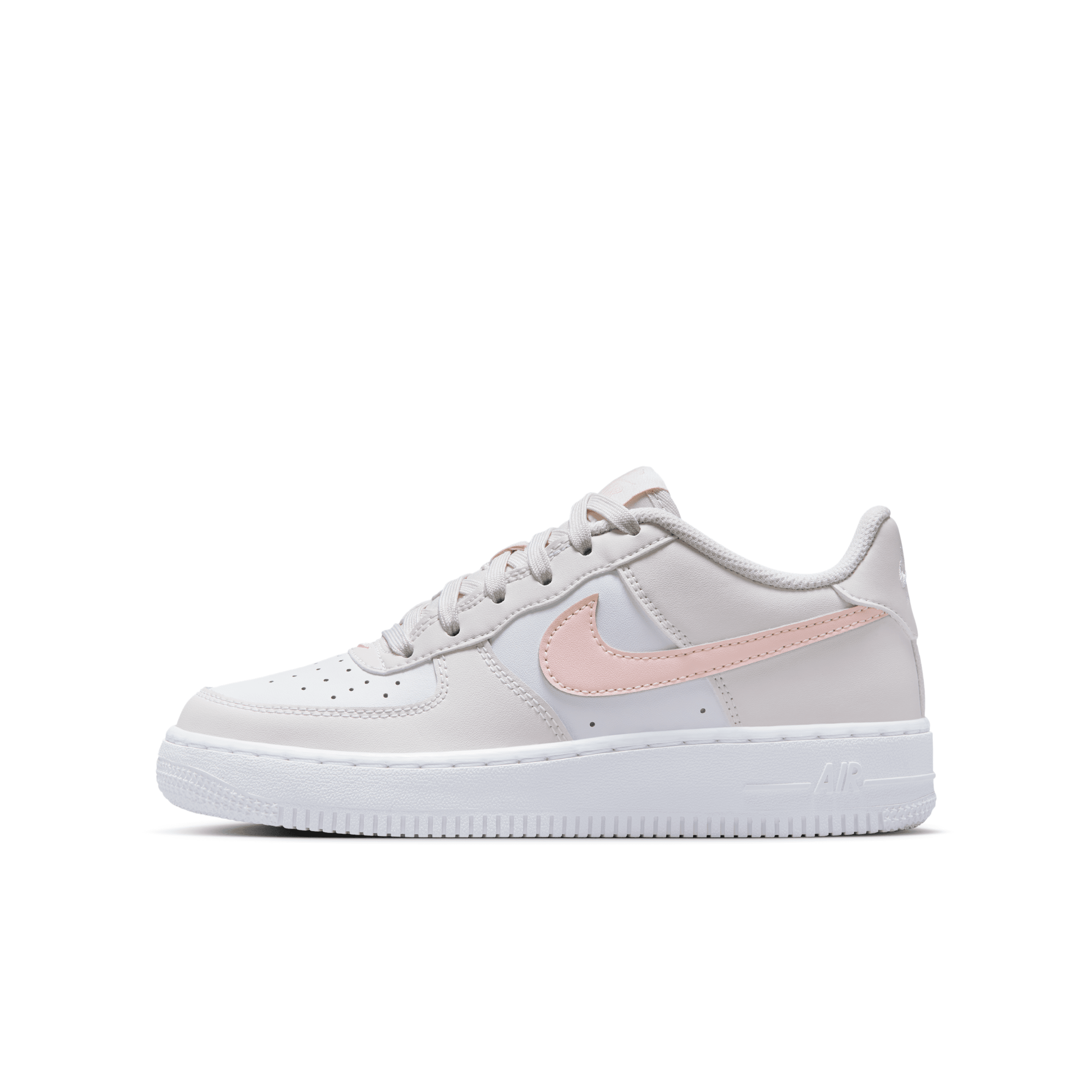 Nike Air Force 1 Big Kids' Shoes In Grey