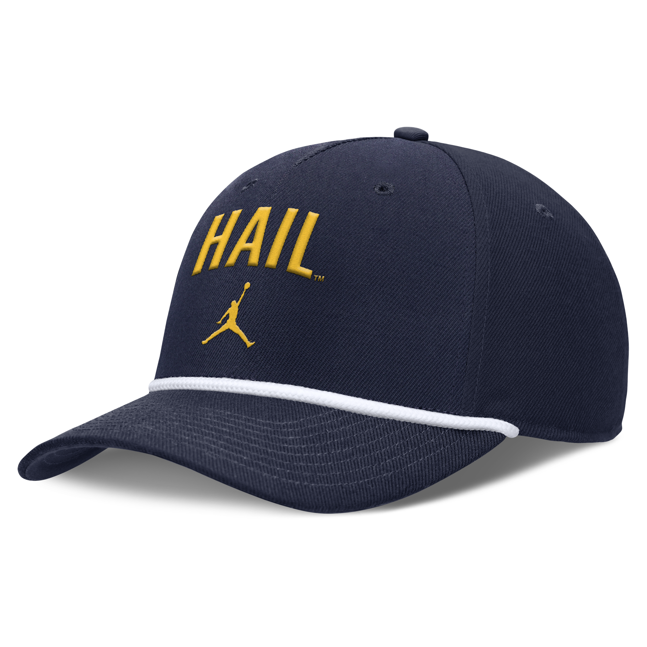 Men's Michigan Primetime Rise Campus Jordan Brand College Adjustable Hat in Blue | JC9641SMWN-SJM