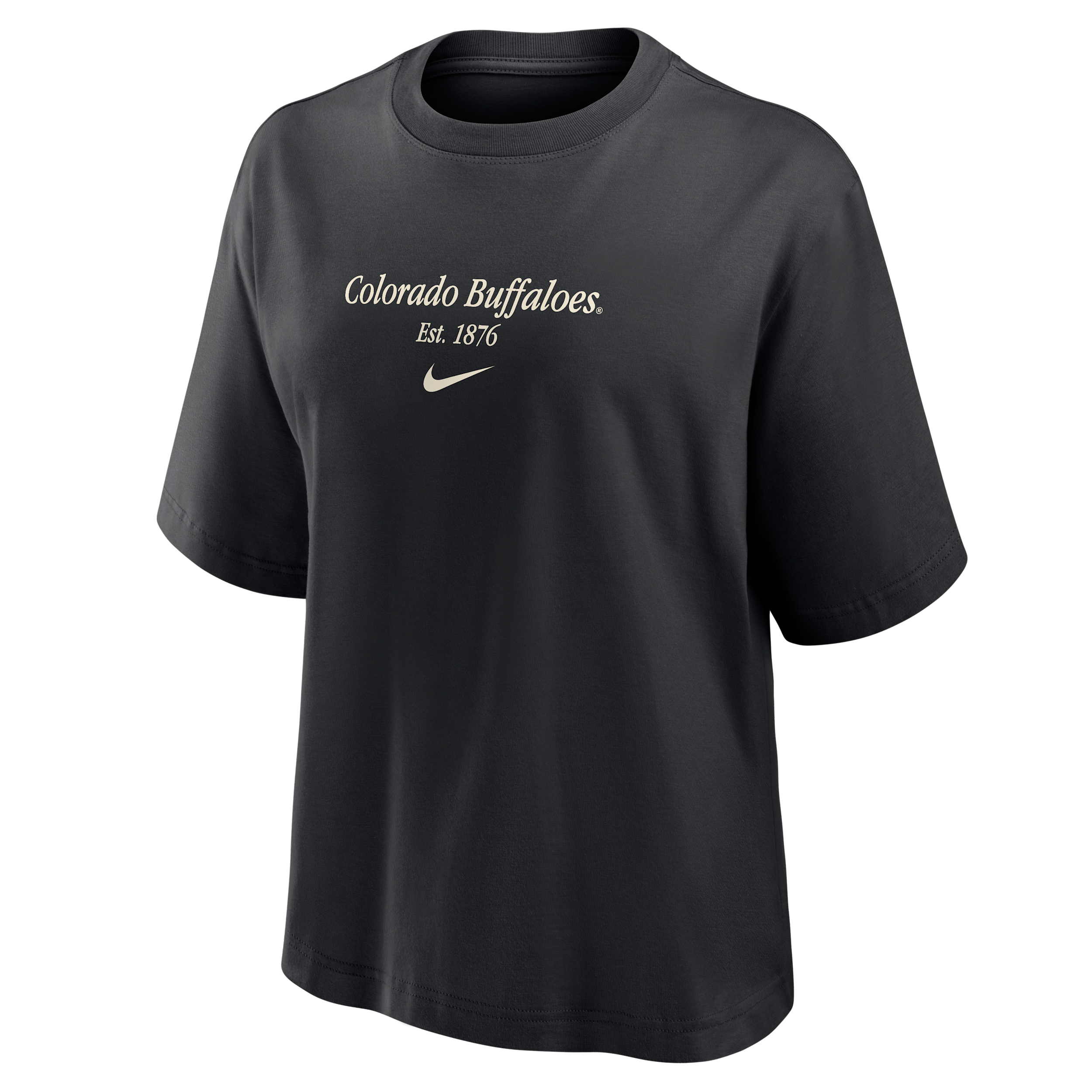 Nike Women's Black Colorado Buffaloes Boxy T-shirt In Black