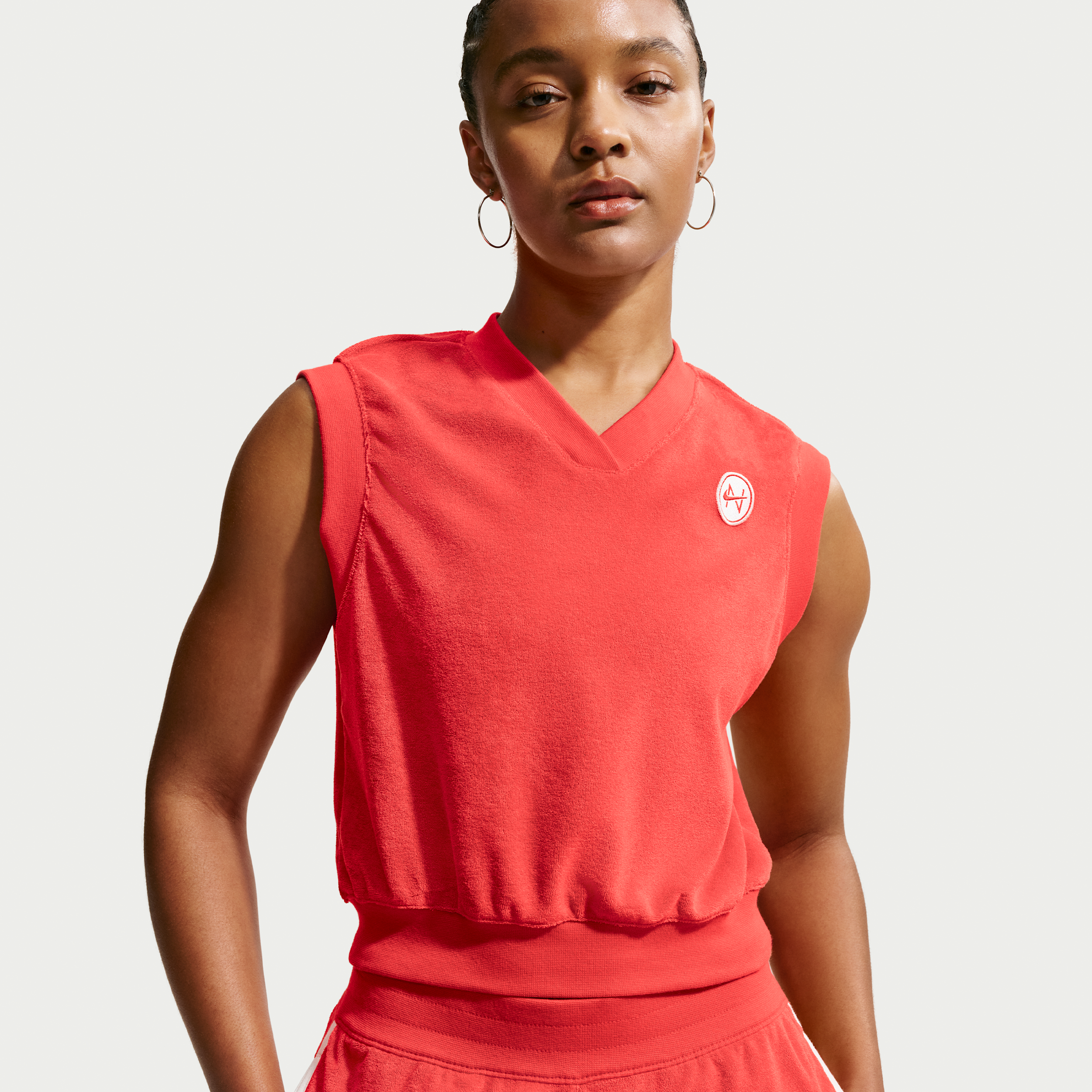 Women's Nike Sportswear Chill Terry Tank Top in Red | IF0573-696