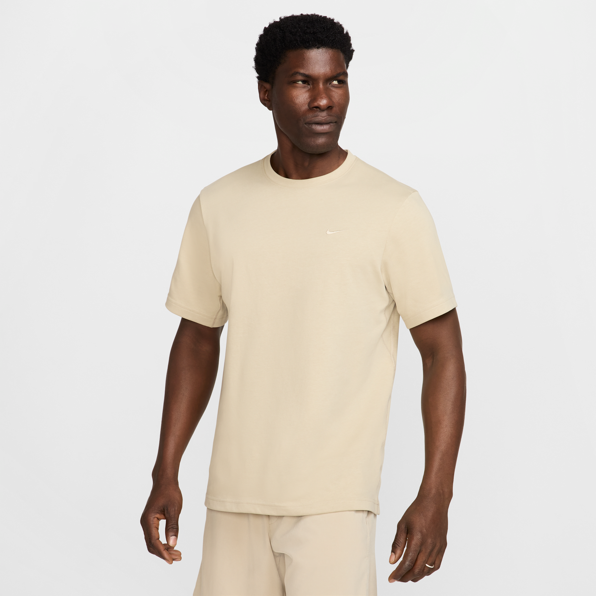Nike Primary Training Dri-fit Short Sleeve T-shirt In Brown