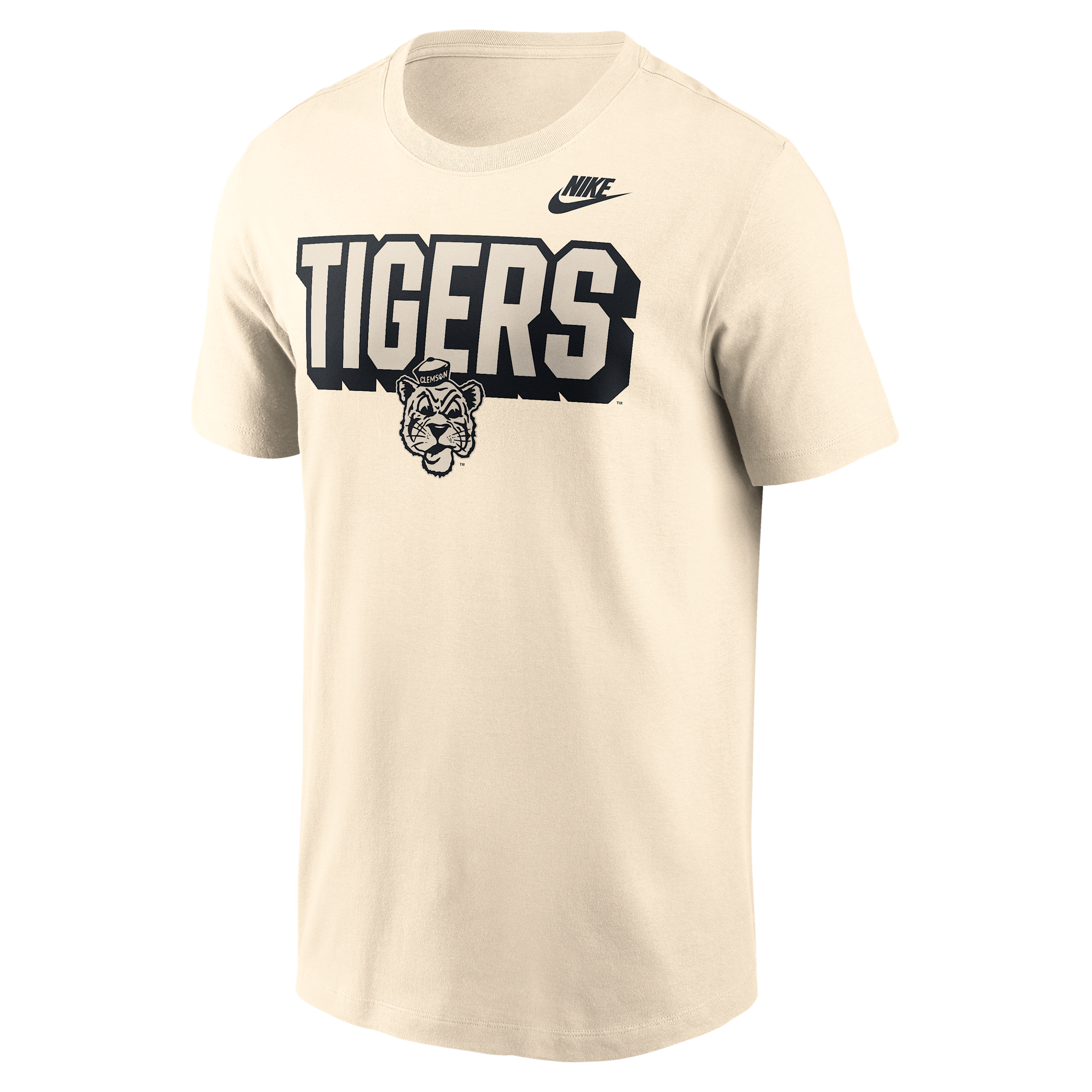 Nike Natural Clemson Tigers Bold Fashion T-shirt In Neutral